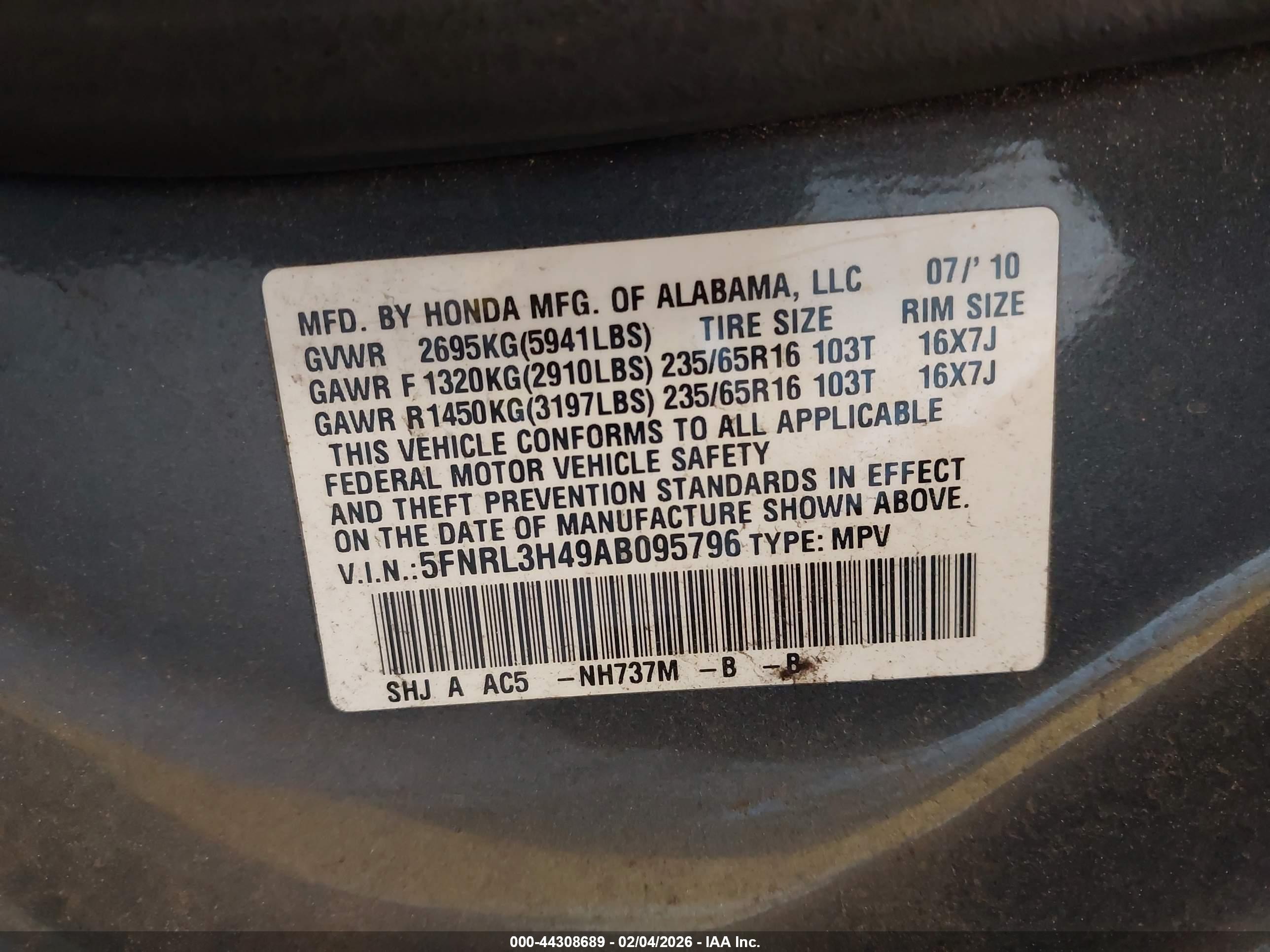 HONDA ODYSSEY image 9