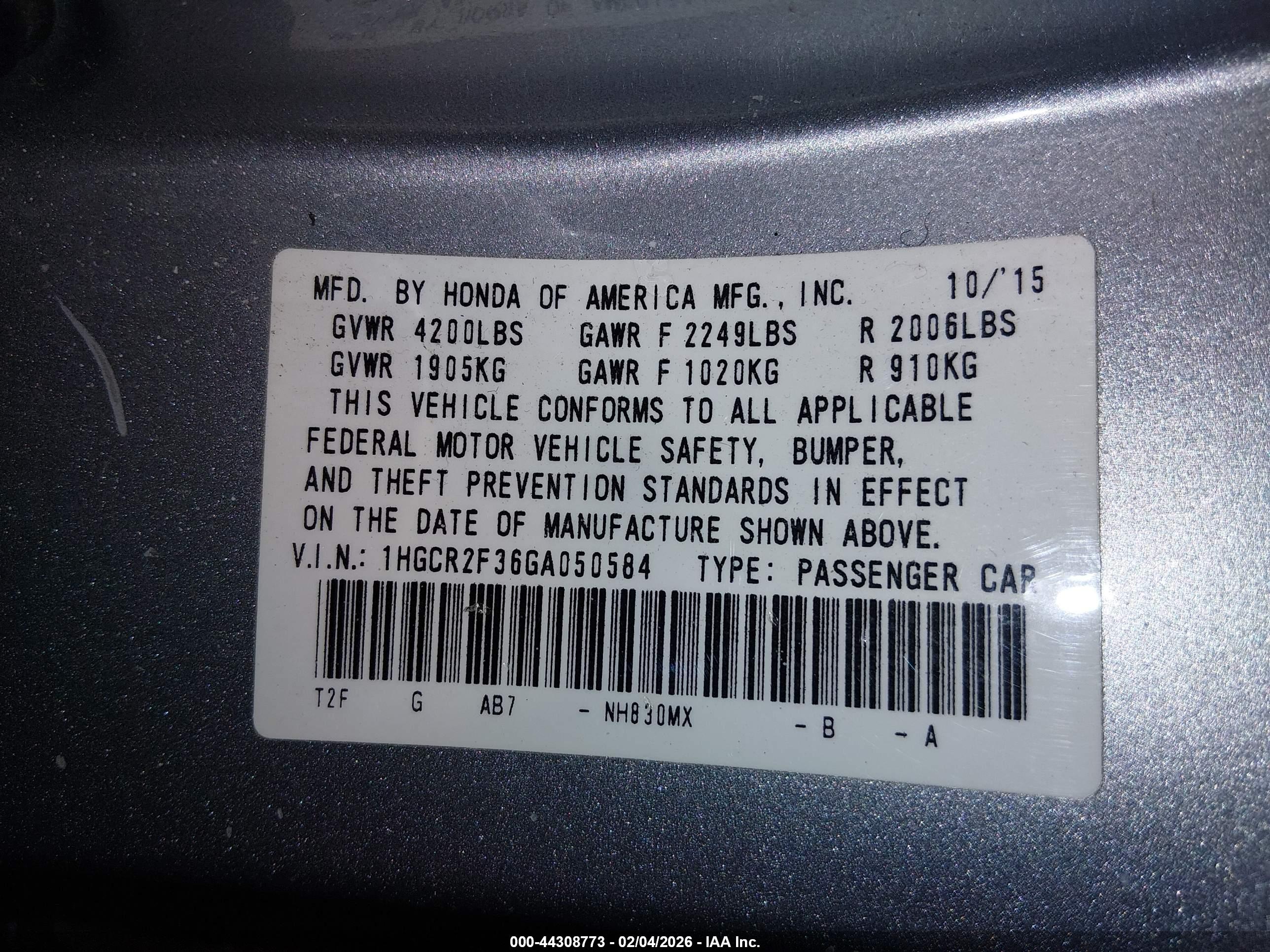 HONDA ACCORD image 9