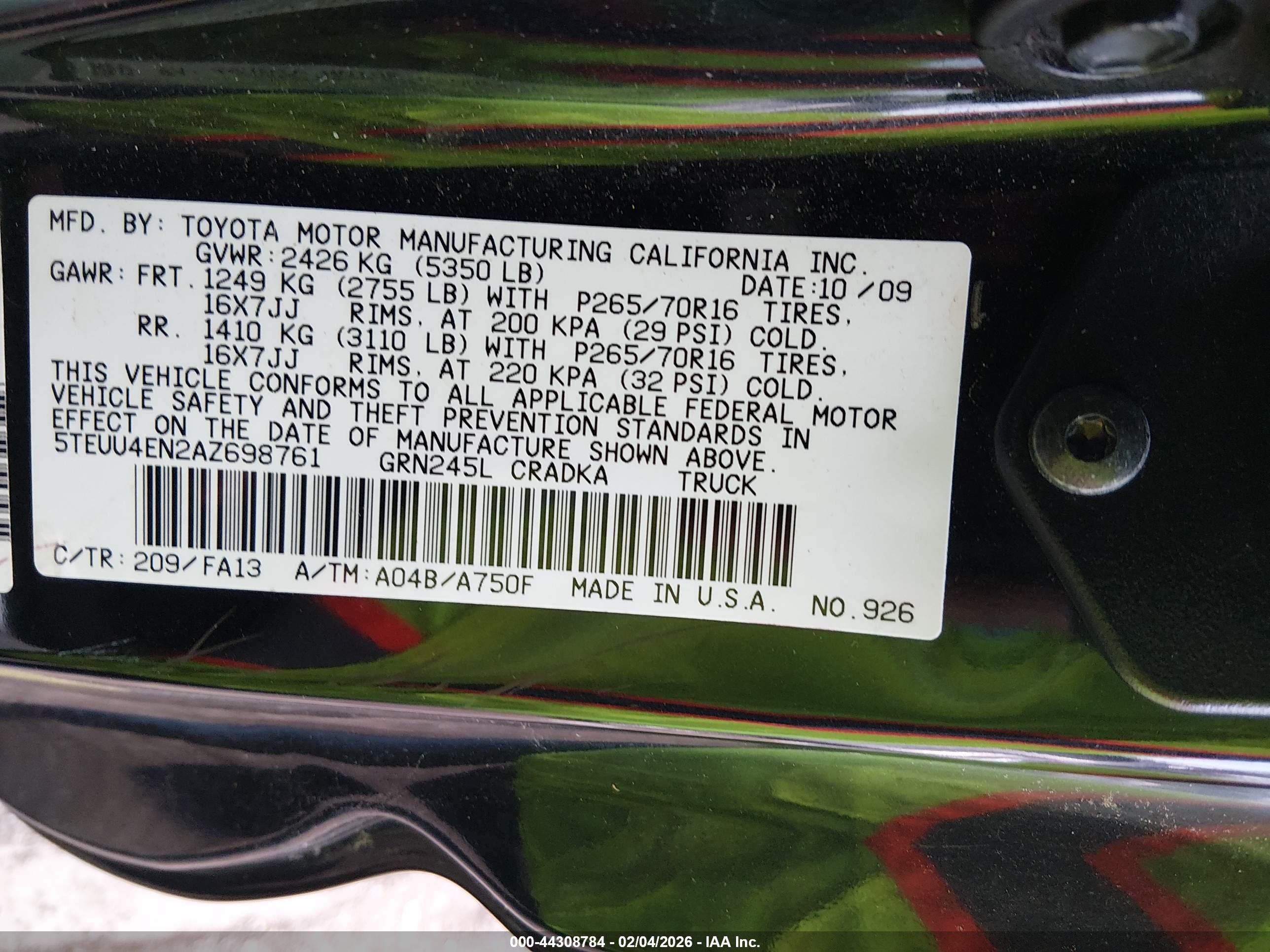 TOYOTA TACOMA image 9
