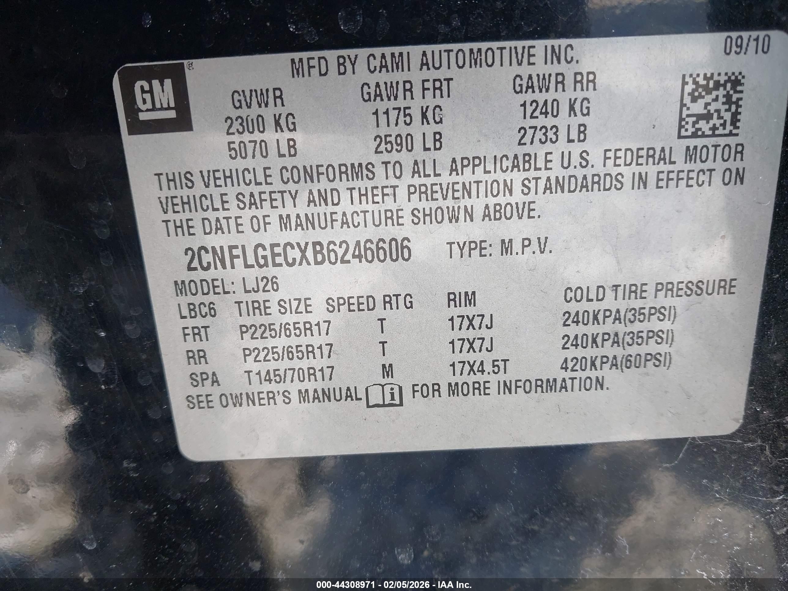 CHEVROLET EQUINOX image 9