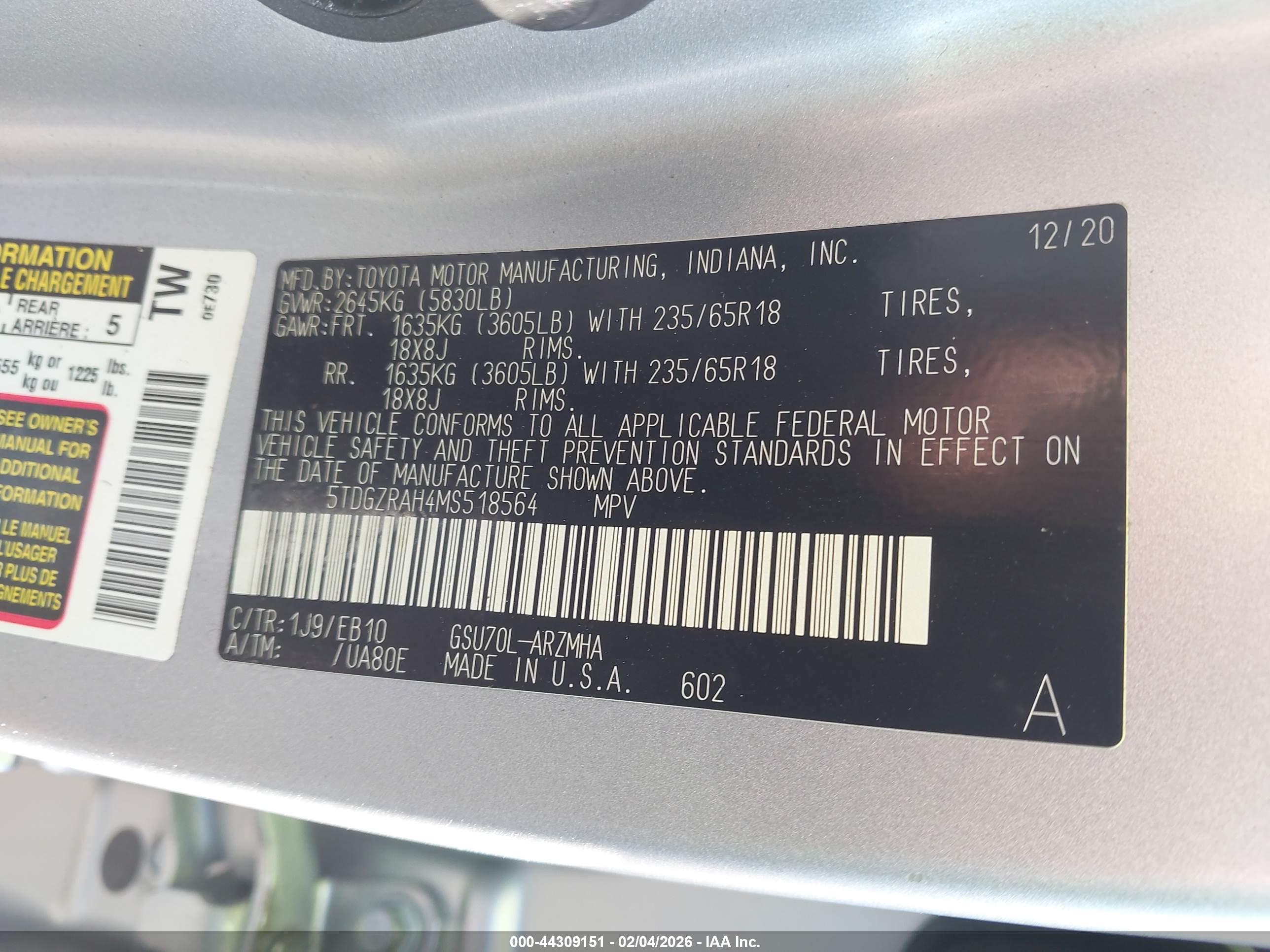 TOYOTA HIGHLANDER image 9