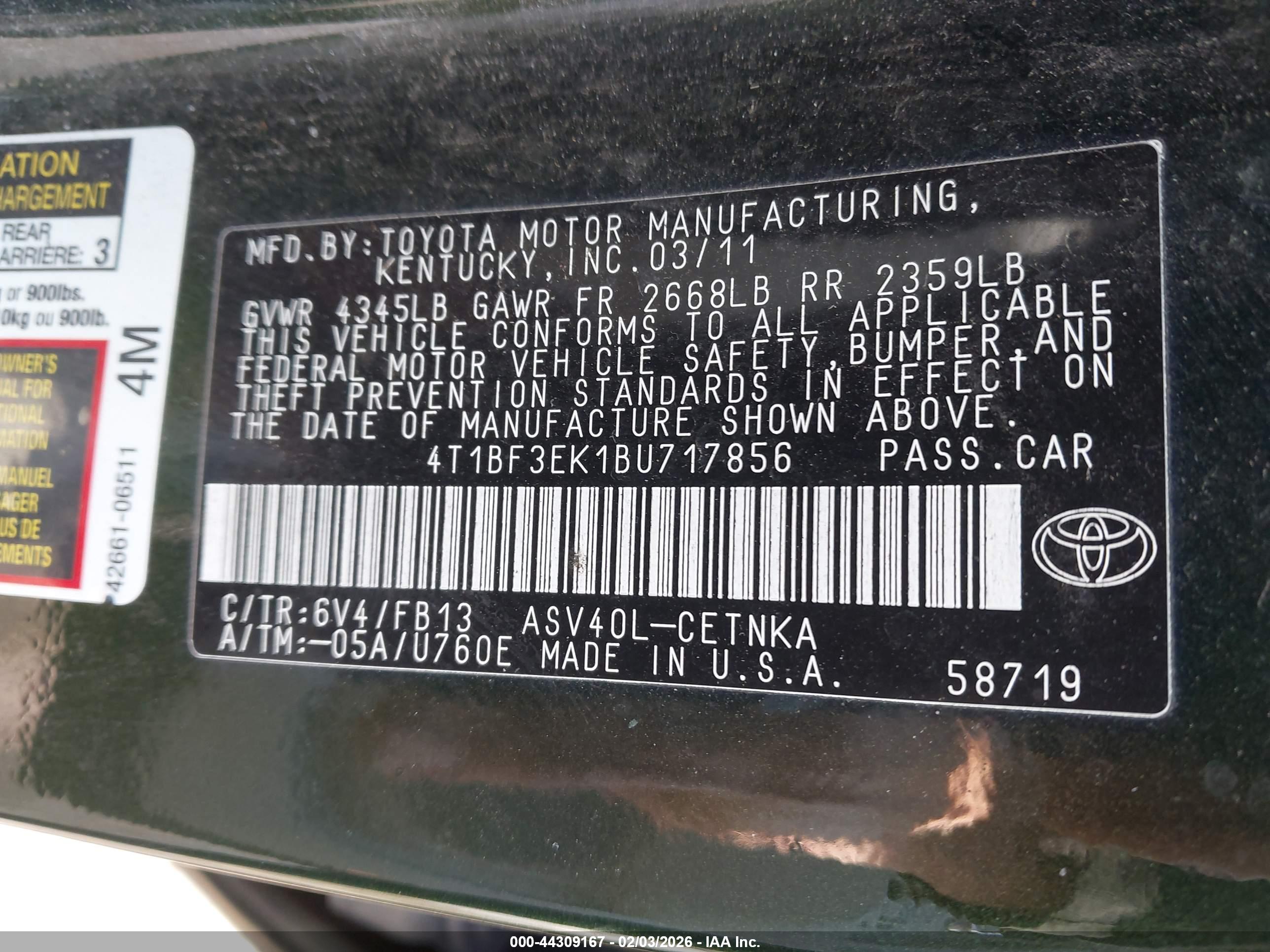 TOYOTA CAMRY image 9