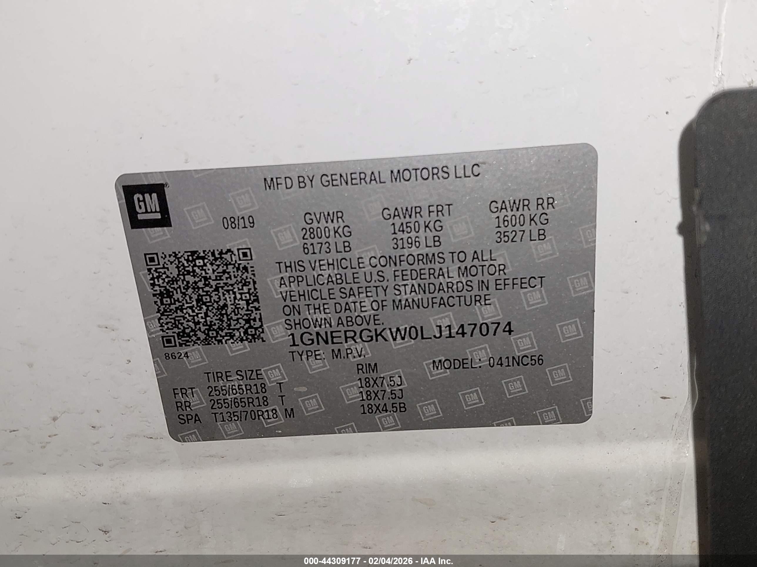 CHEVROLET TRAVERSE image 9