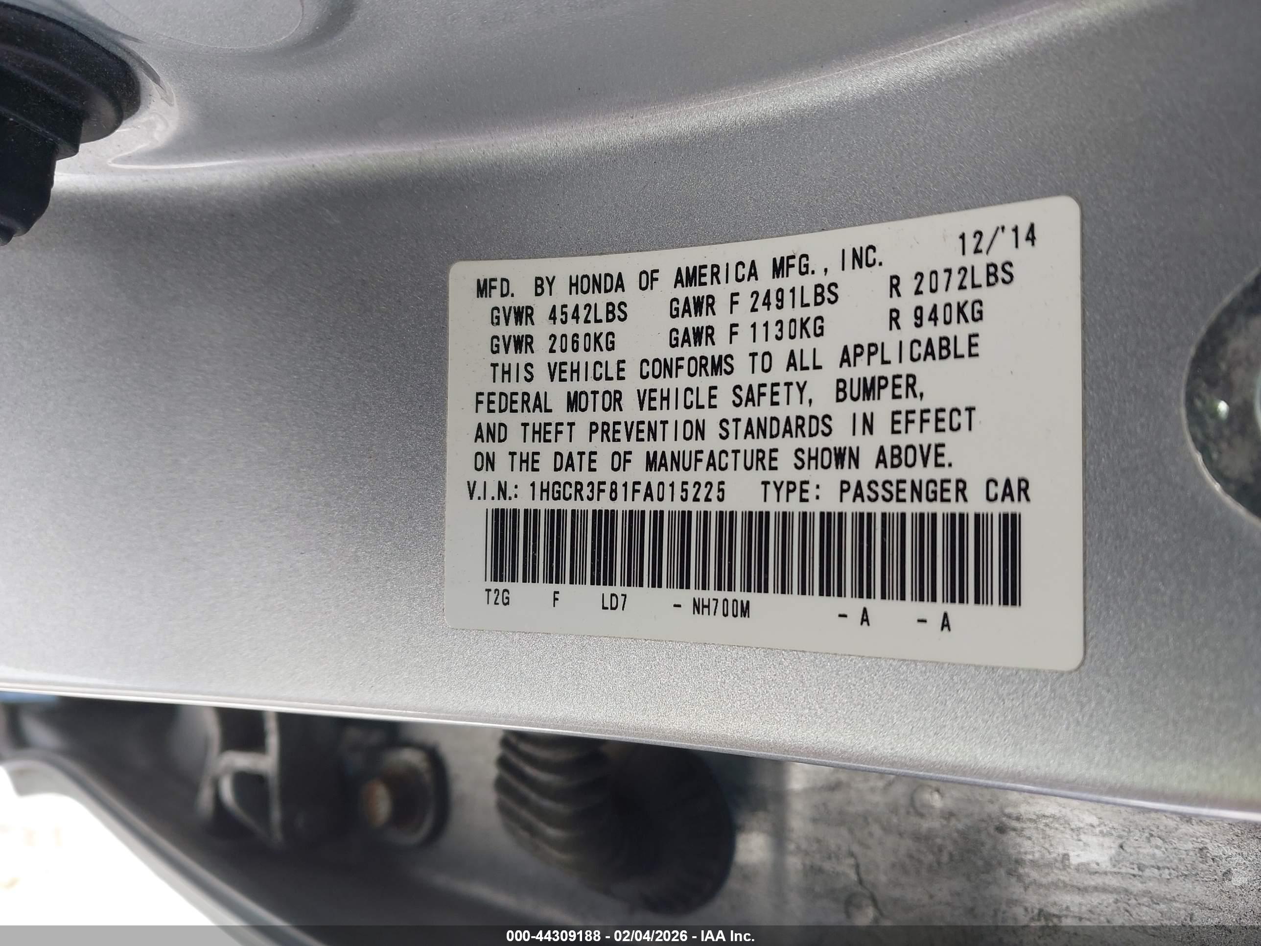 HONDA ACCORD image 9