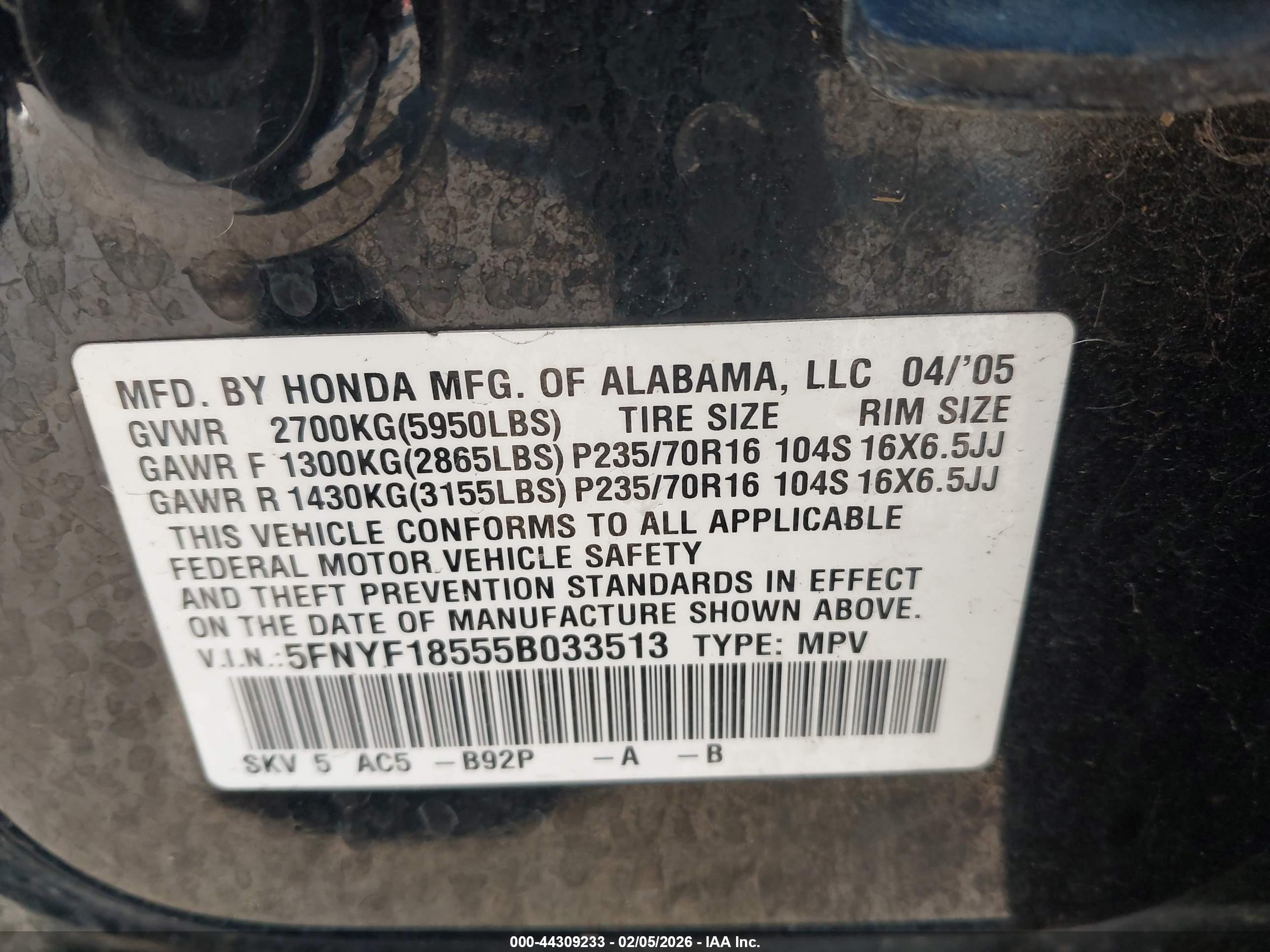 HONDA PILOT image 9