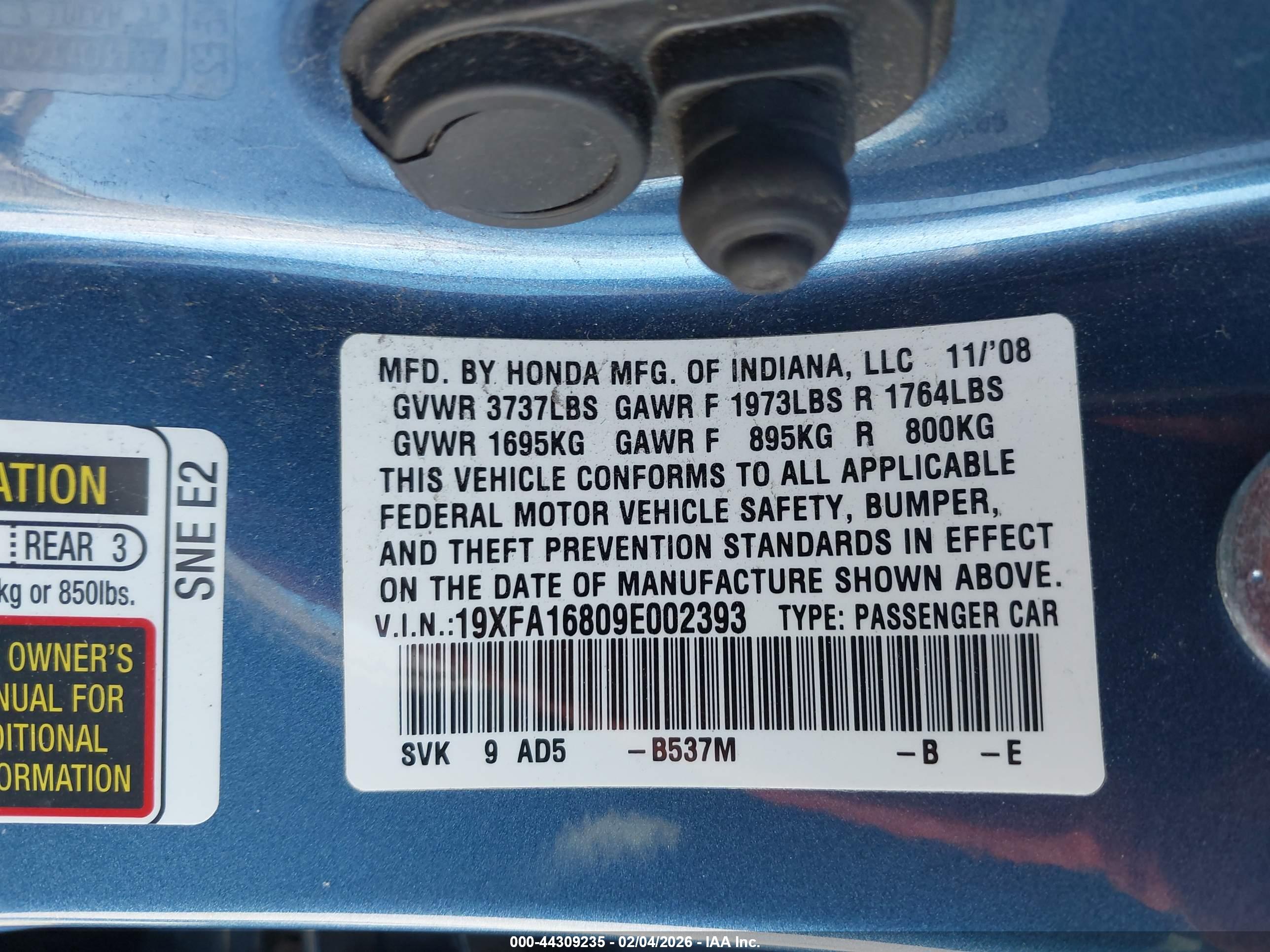 HONDA CIVIC image 9