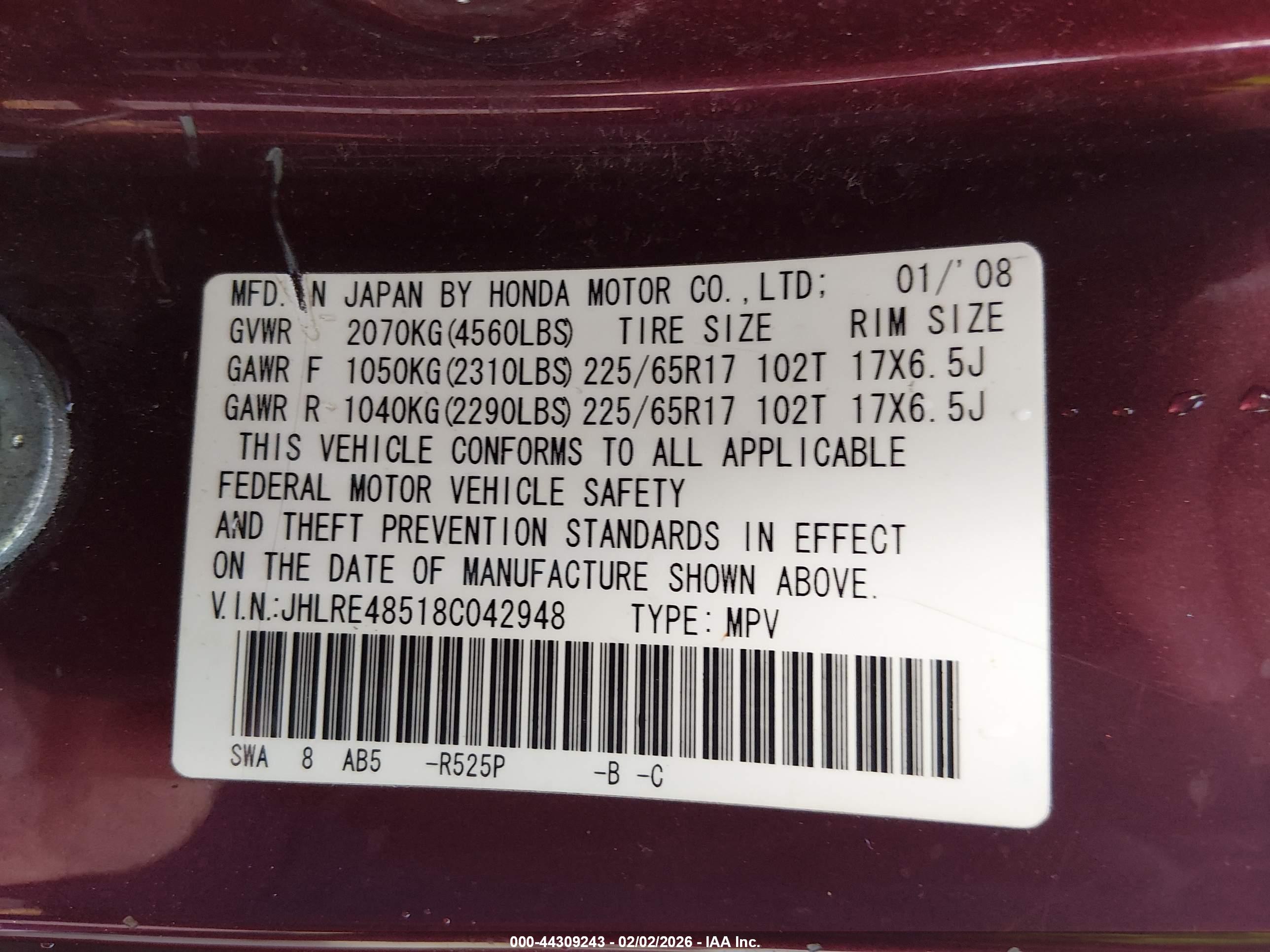 HONDA CR-V image 9