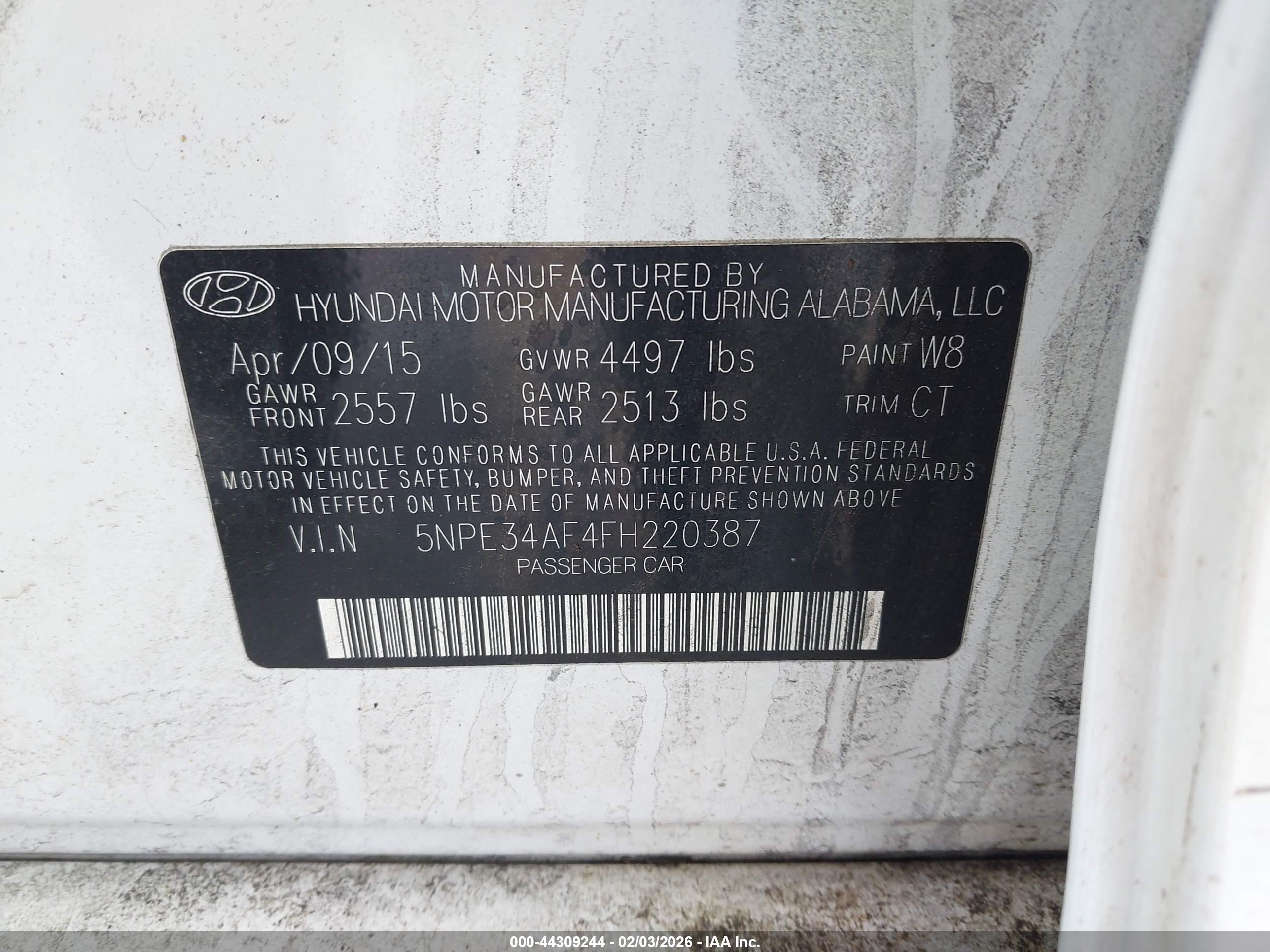 HYUNDAI SONATA image 9