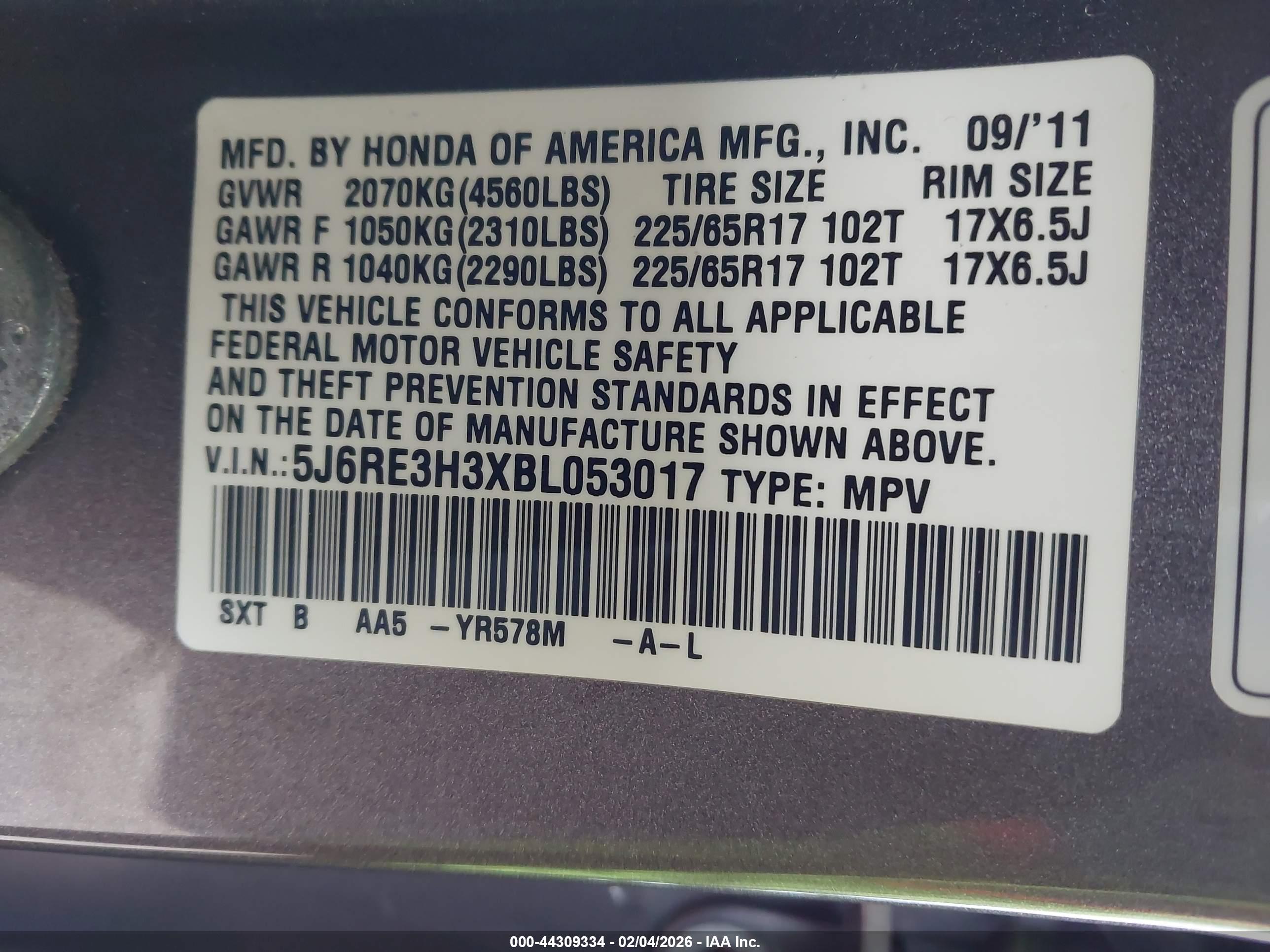 HONDA CR-V image 9