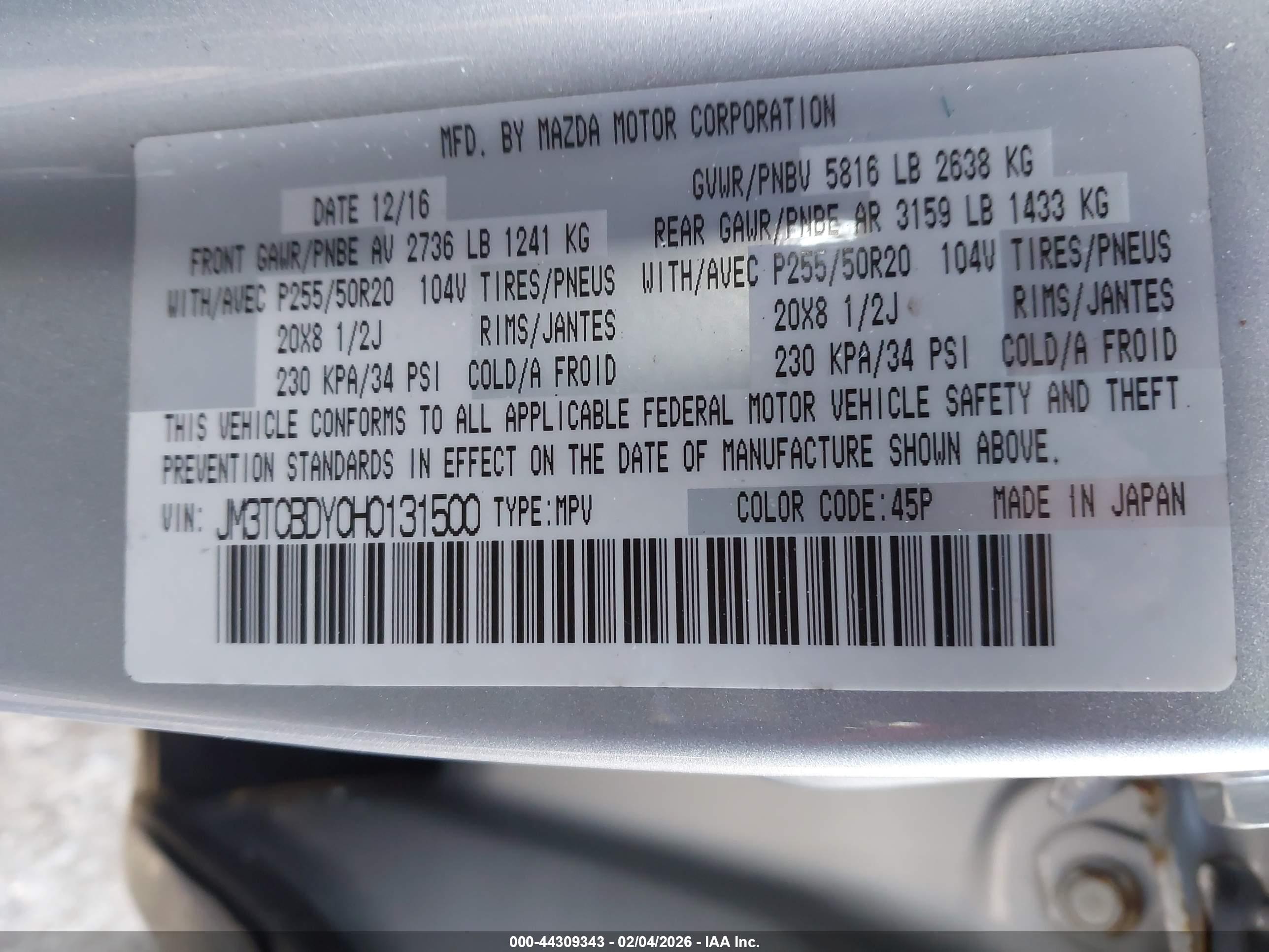 MAZDA CX-9 image 9