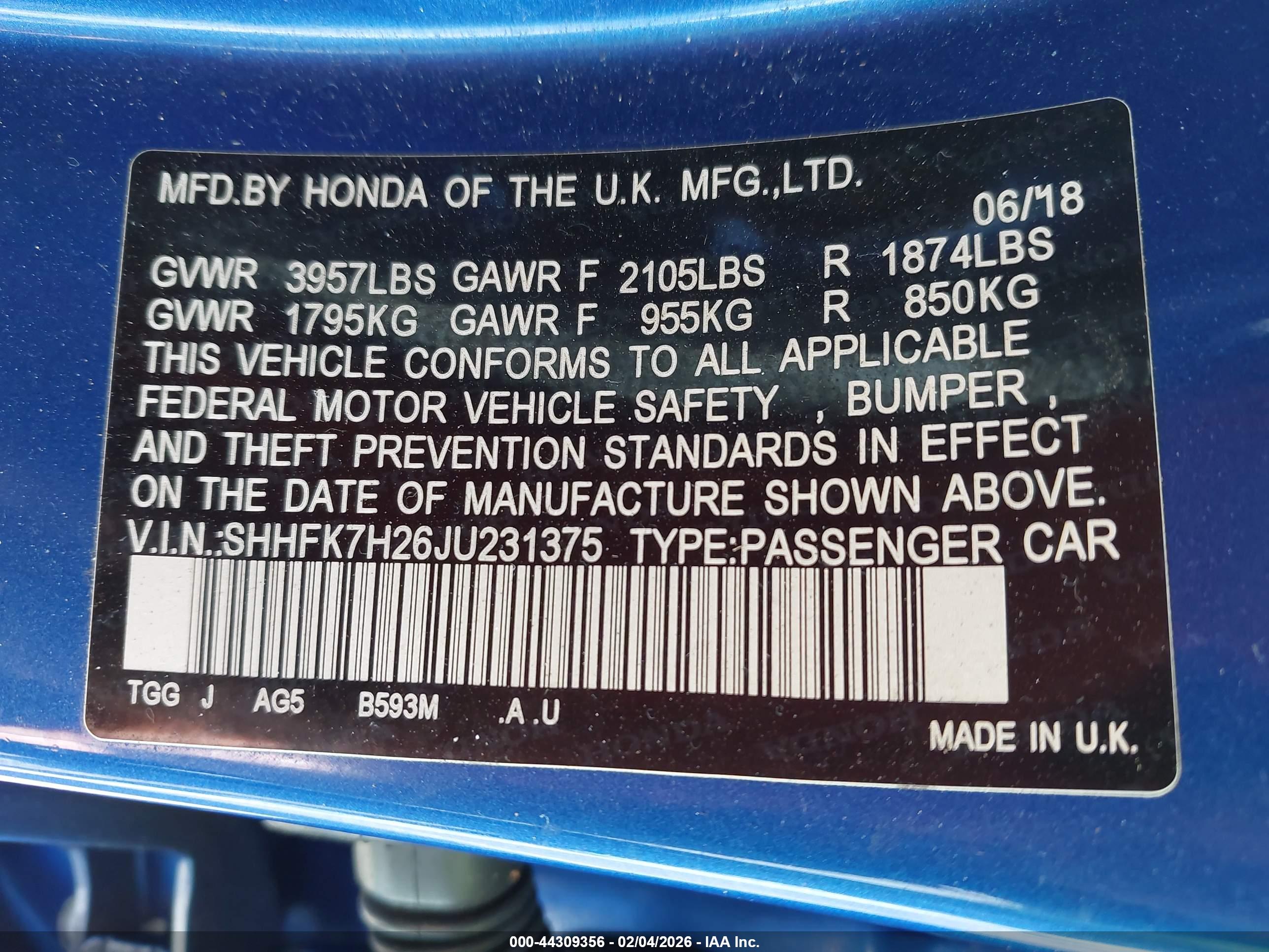 HONDA CIVIC image 9