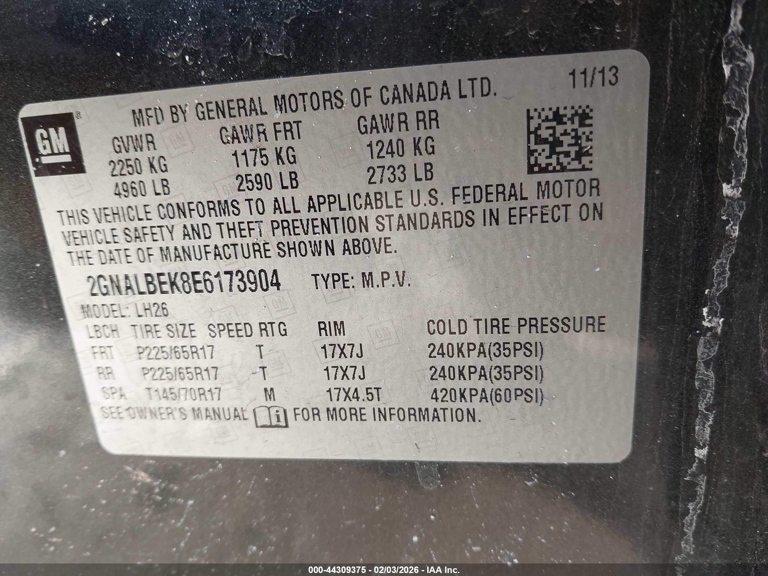 CHEVROLET EQUINOX image 9