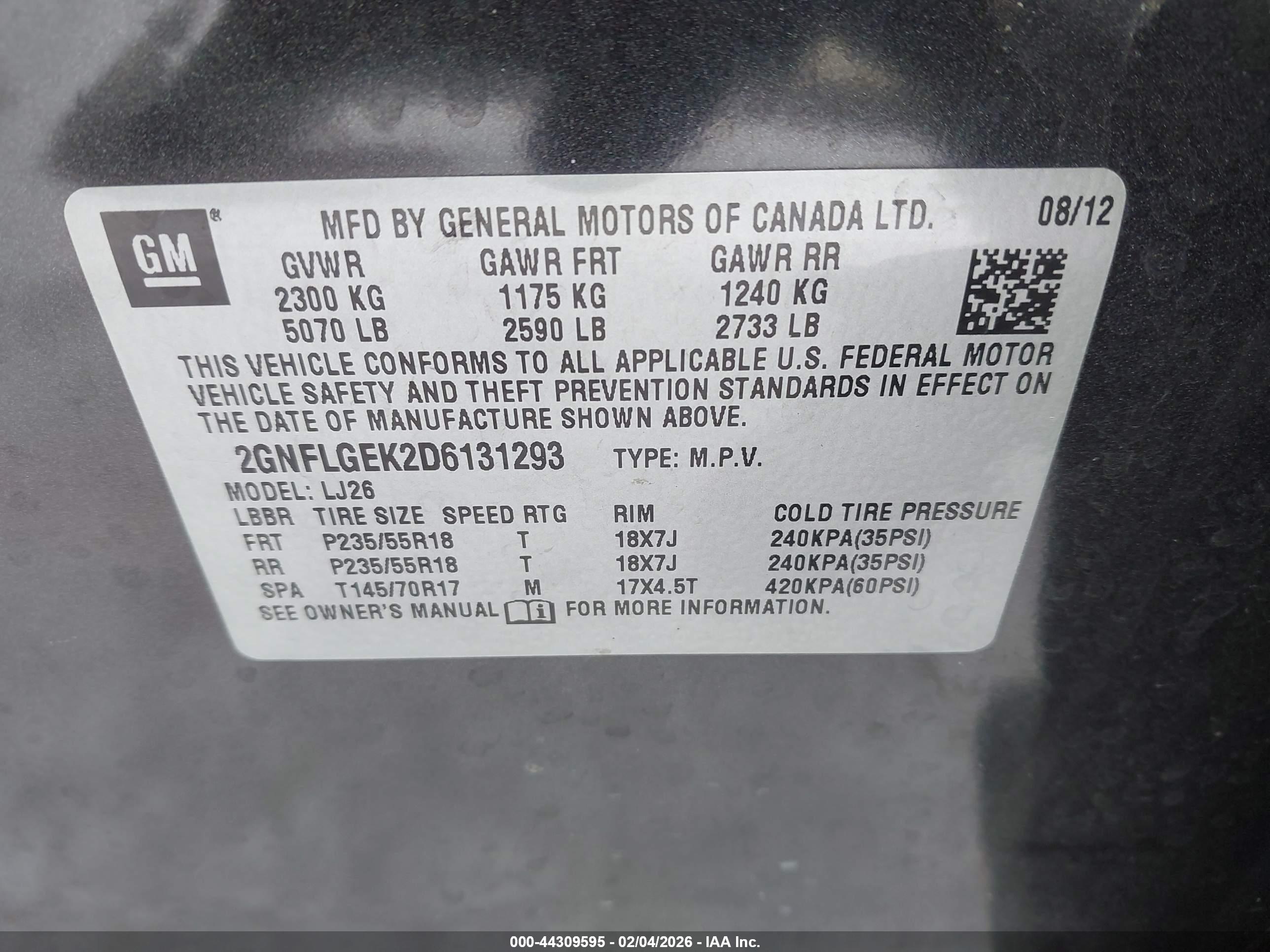 CHEVROLET EQUINOX image 9