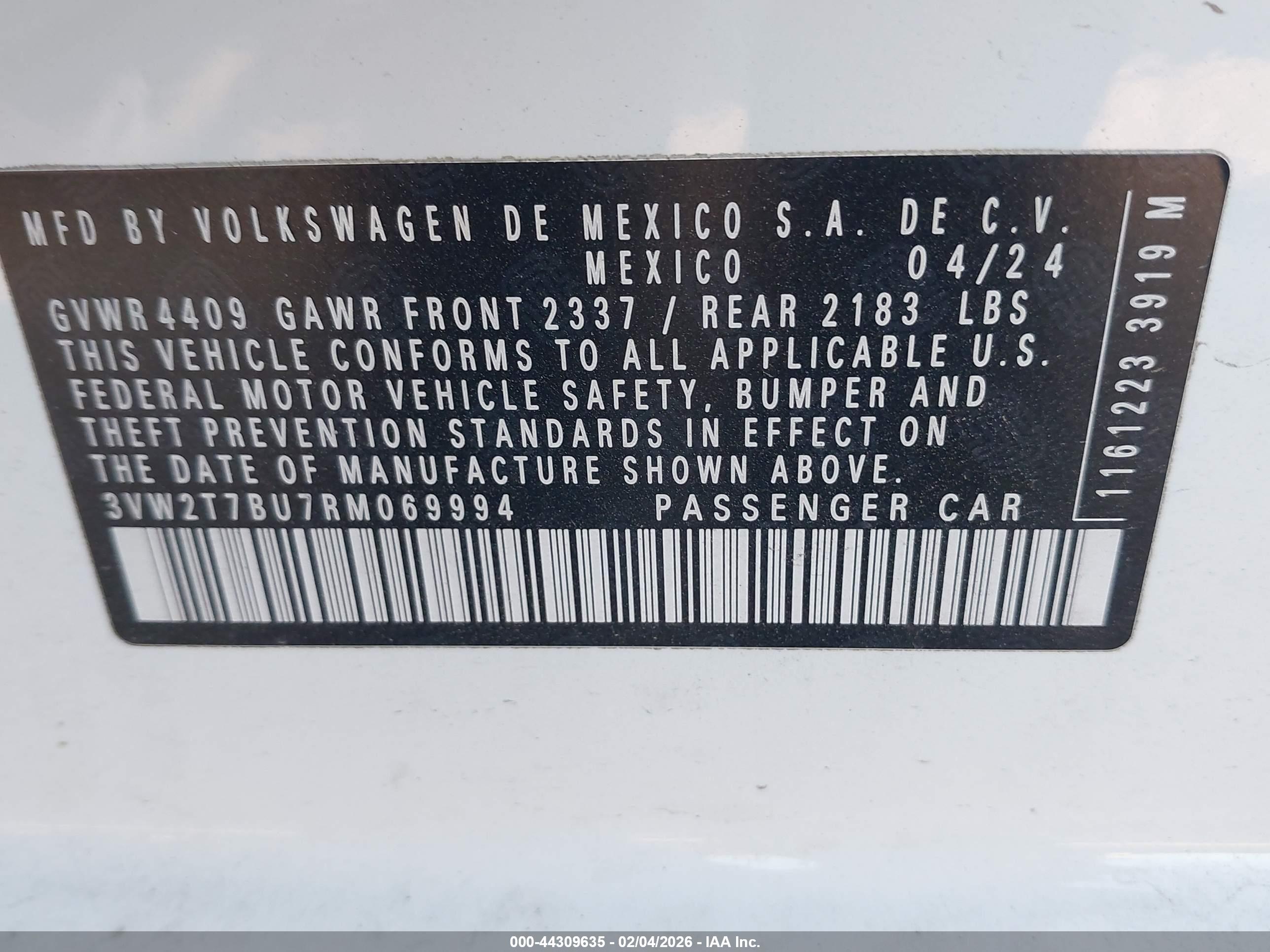 VOLKSWAGEN JETTA image 9