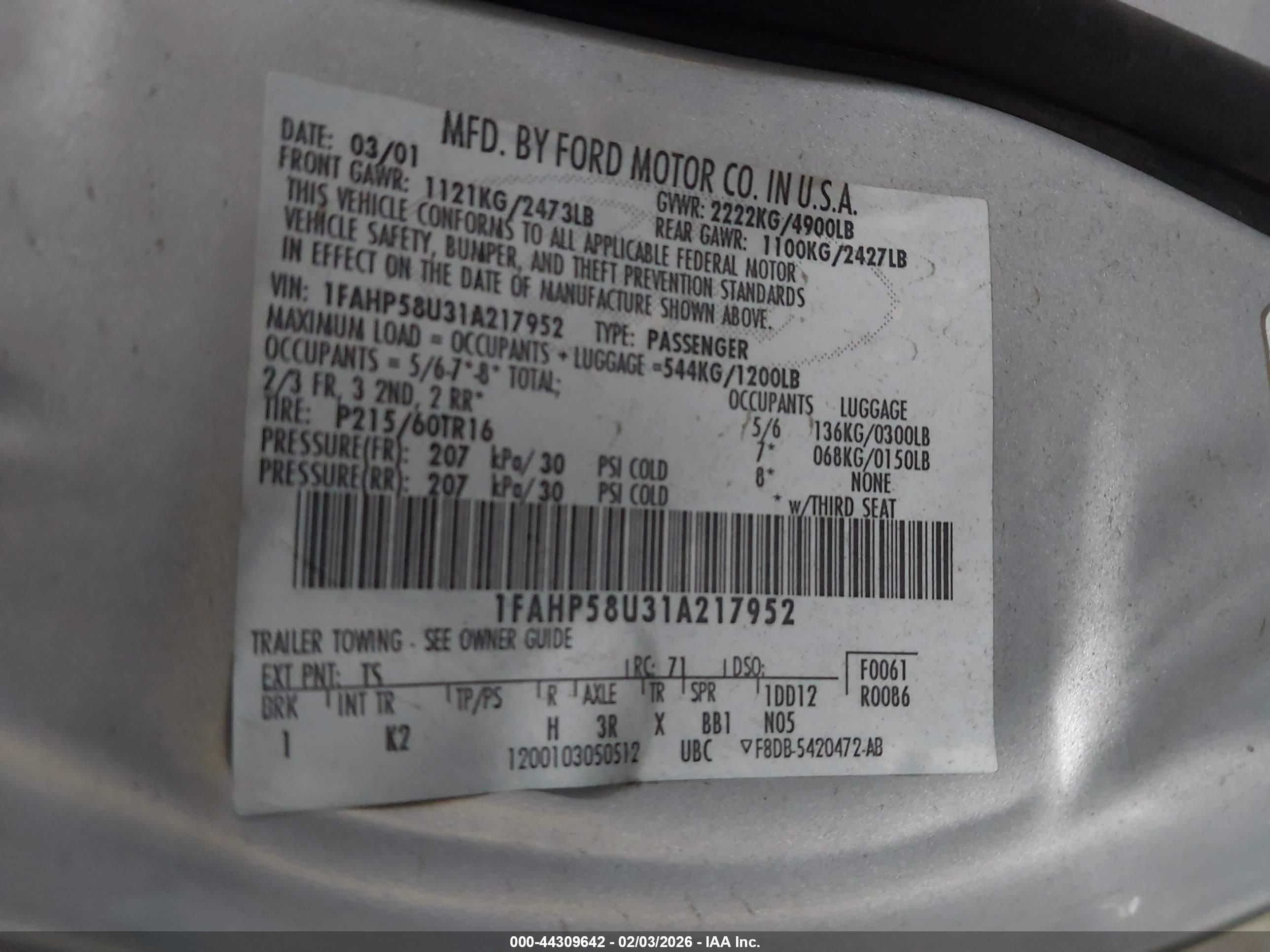 FORD TAURUS image 9