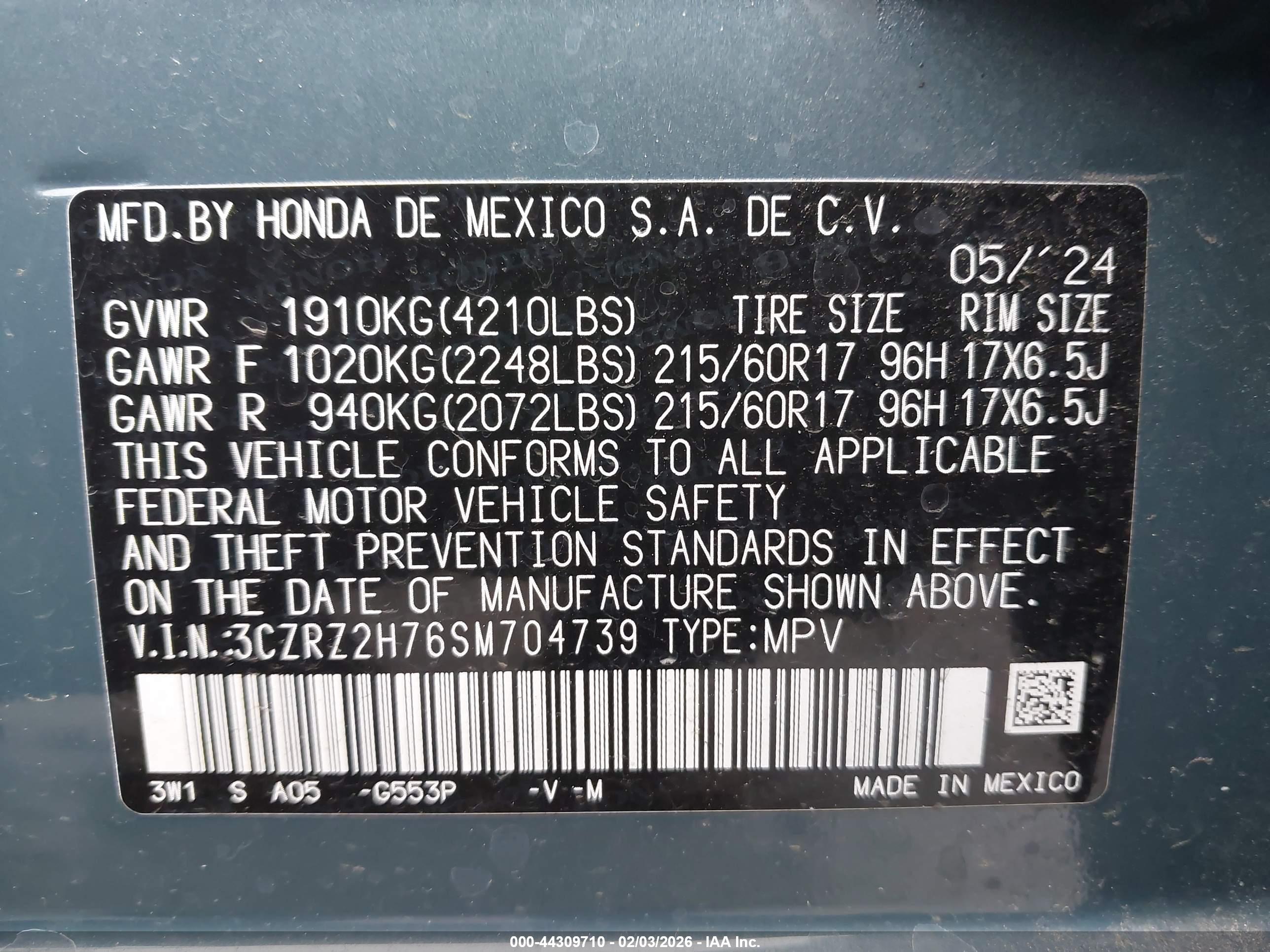 HONDA HR-V image 9