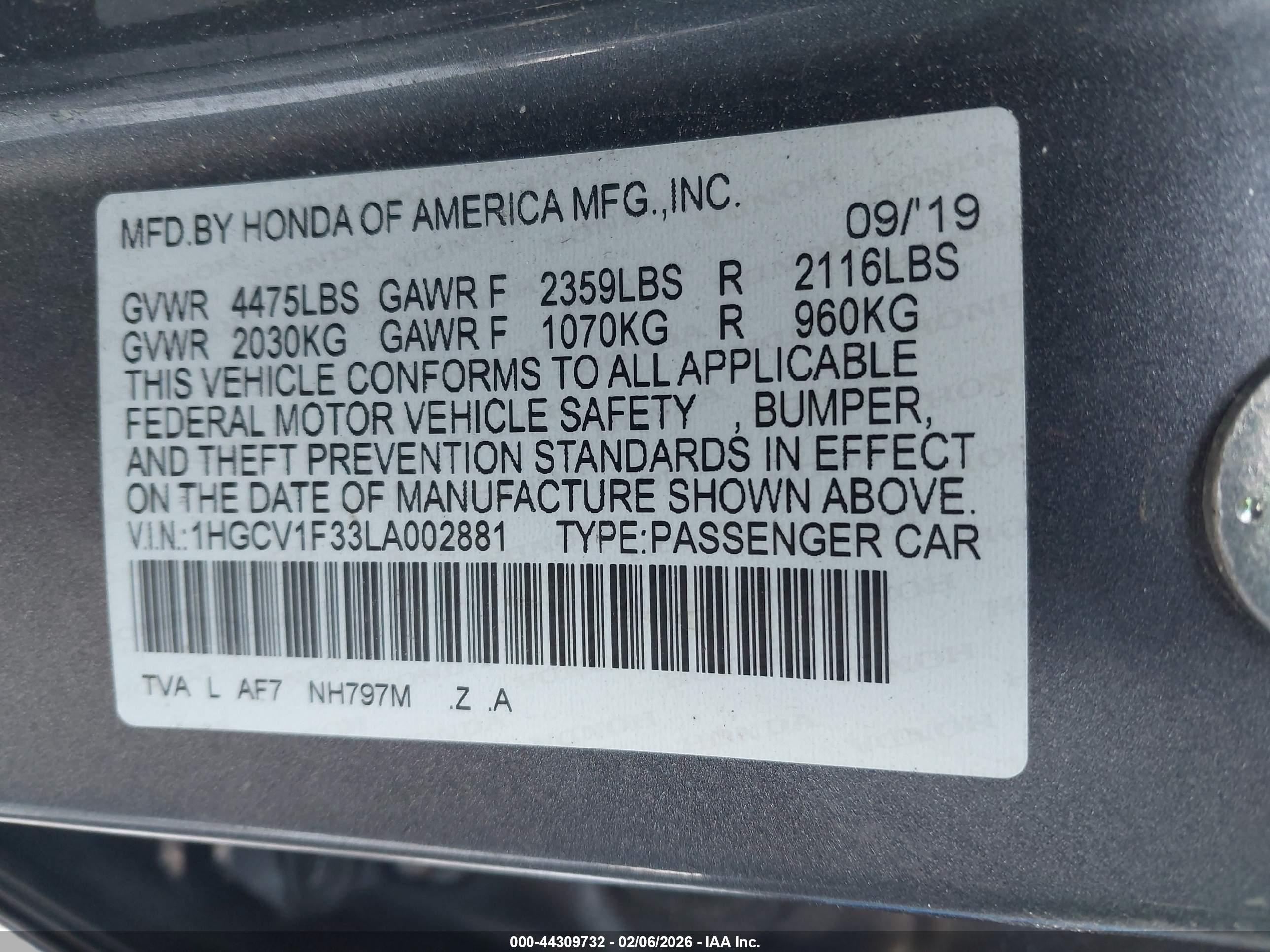 HONDA ACCORD image 9