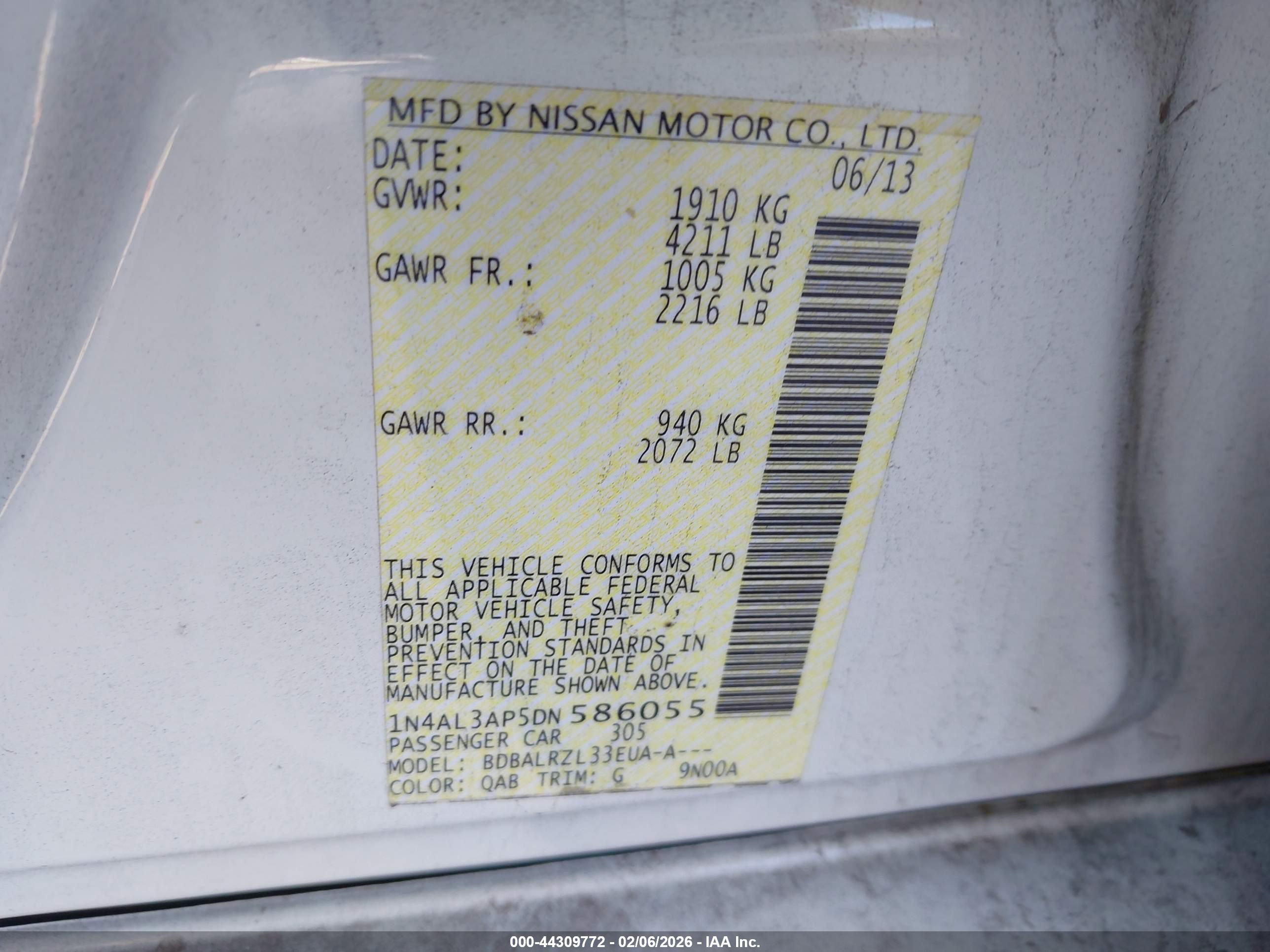 NISSAN ALTIMA image 9