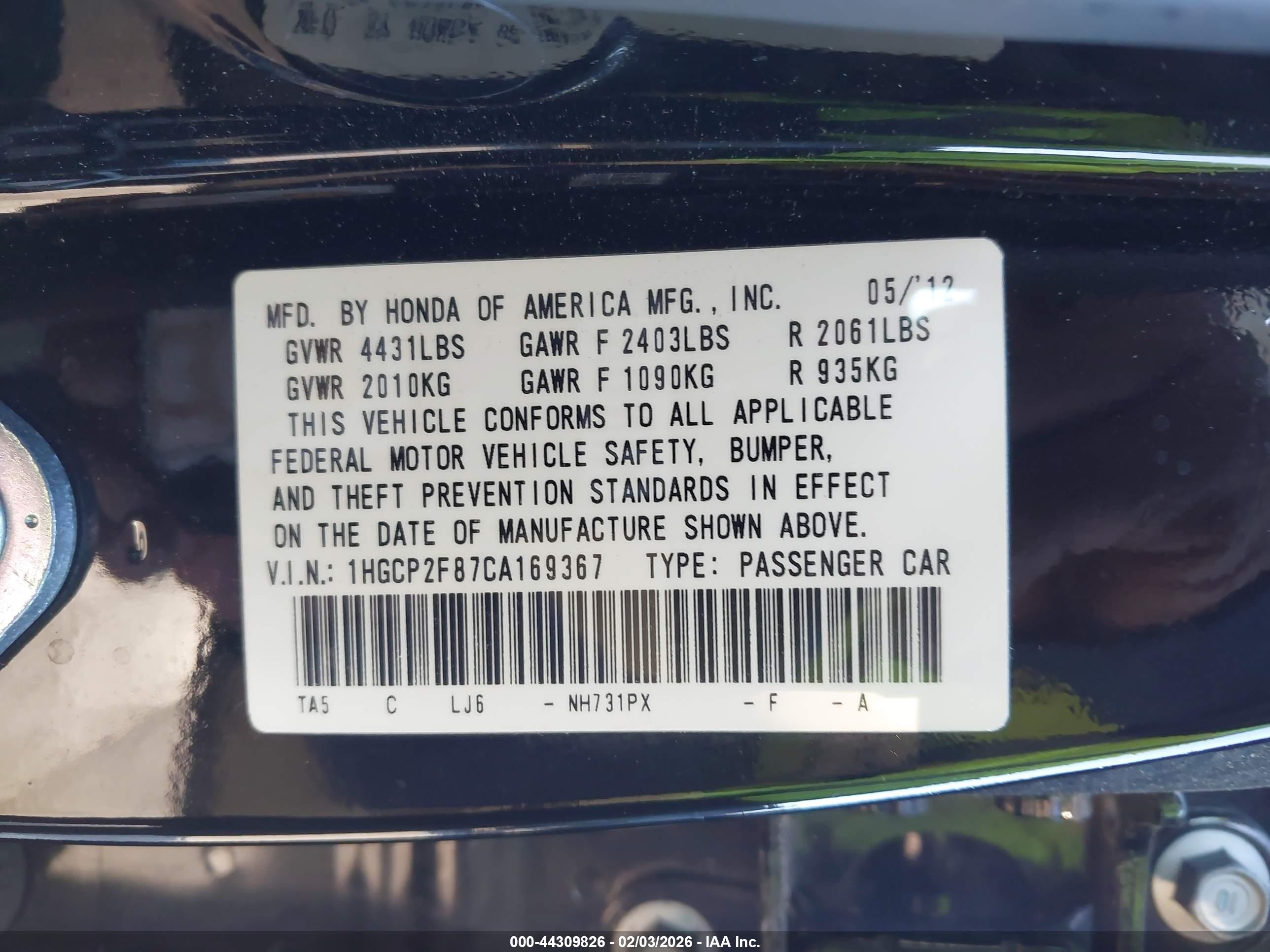 HONDA ACCORD image 9