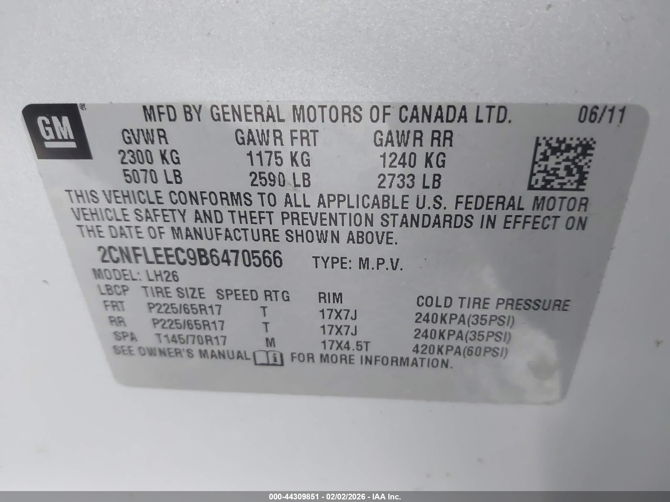CHEVROLET EQUINOX image 9