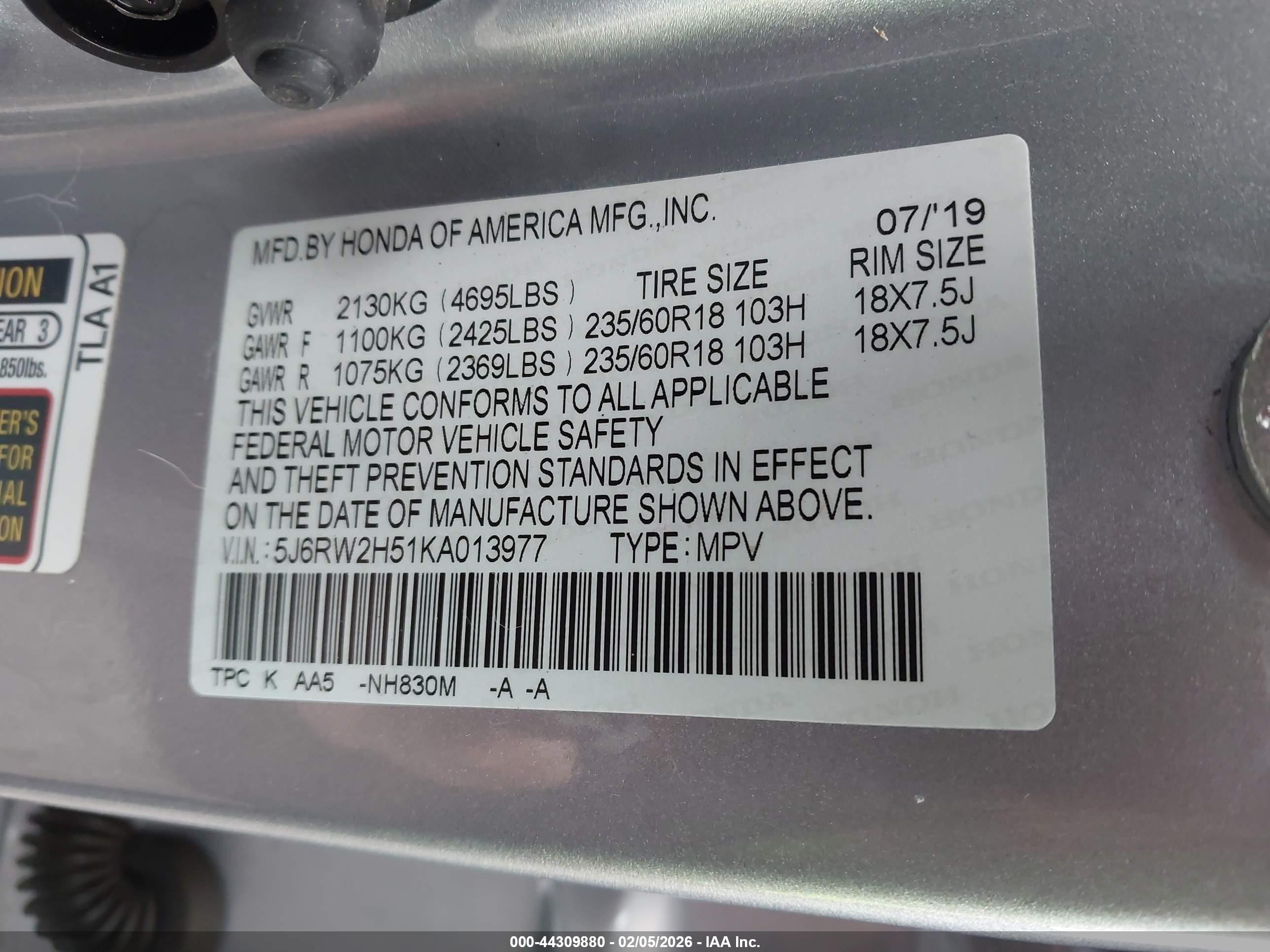 HONDA CR-V image 9