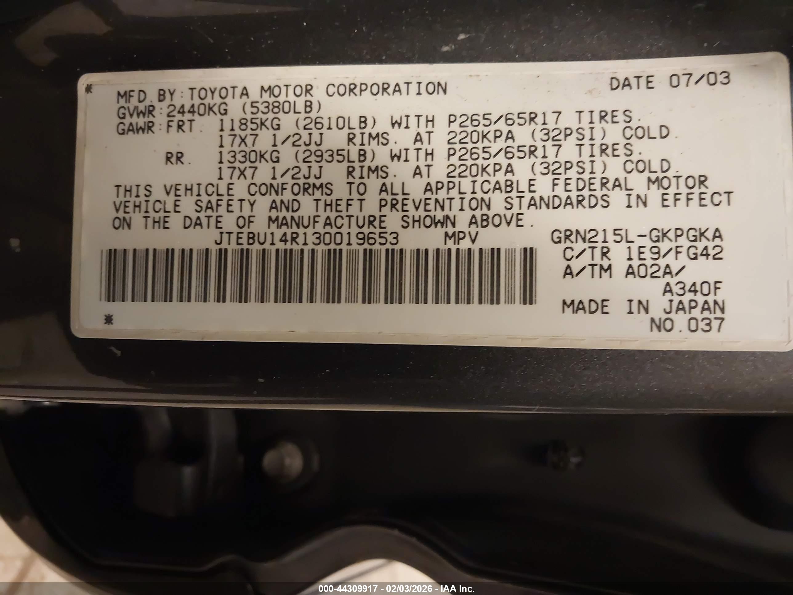 TOYOTA 4RUNNER image 9