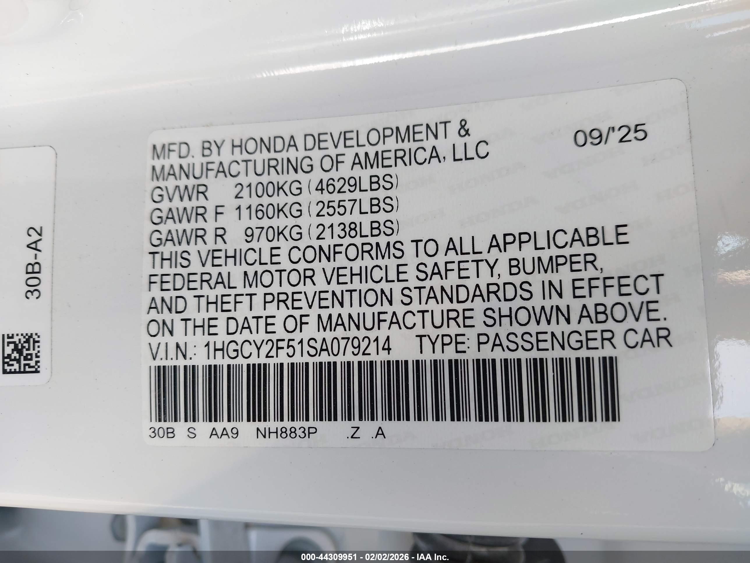 HONDA ACCORD image 9