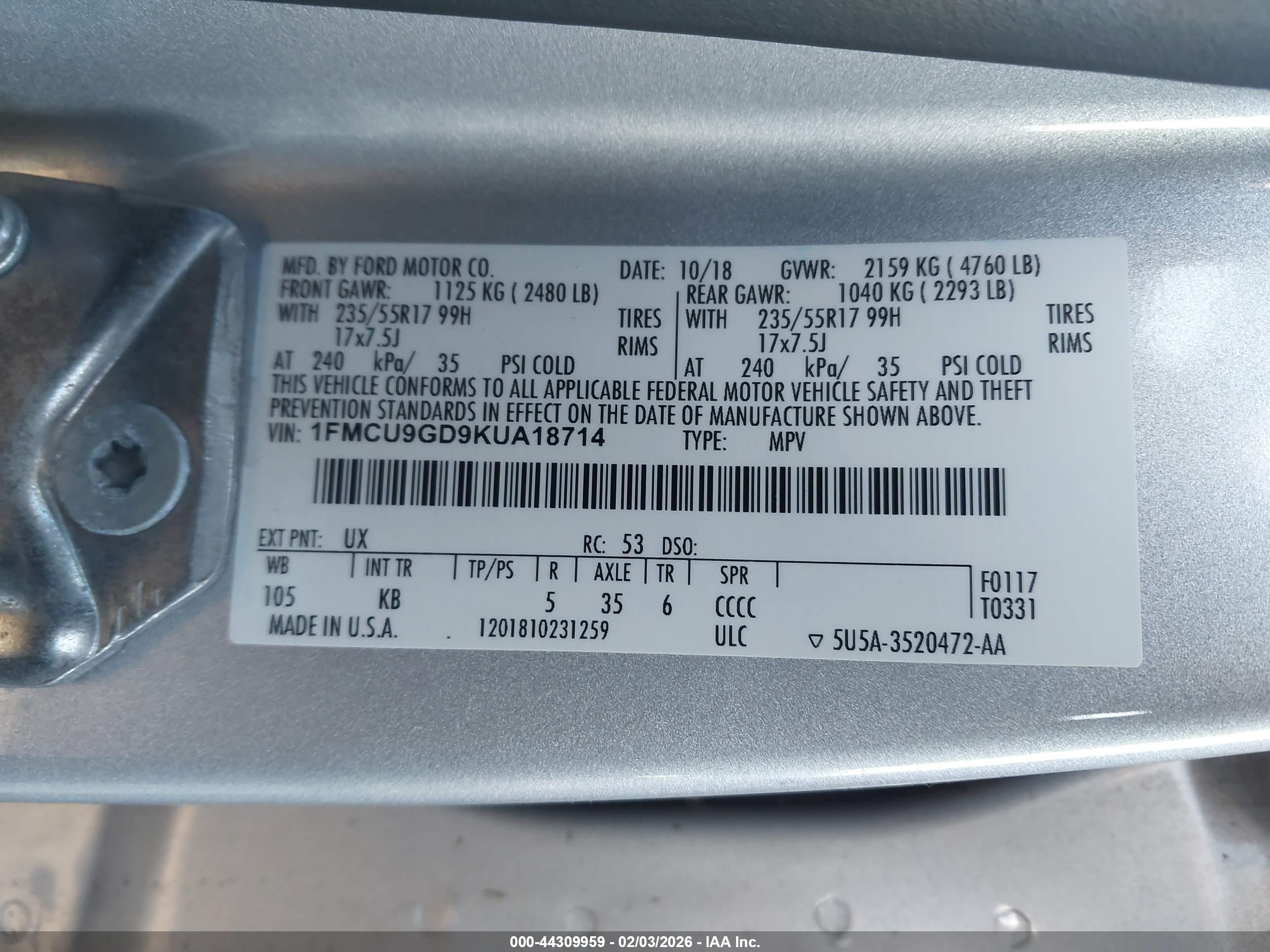 FORD ESCAPE image 9