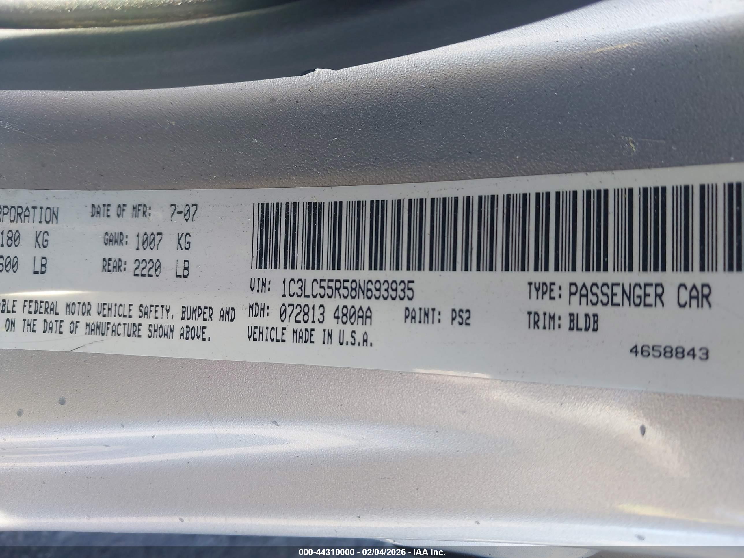 CHRYSLER SEBRING image 9