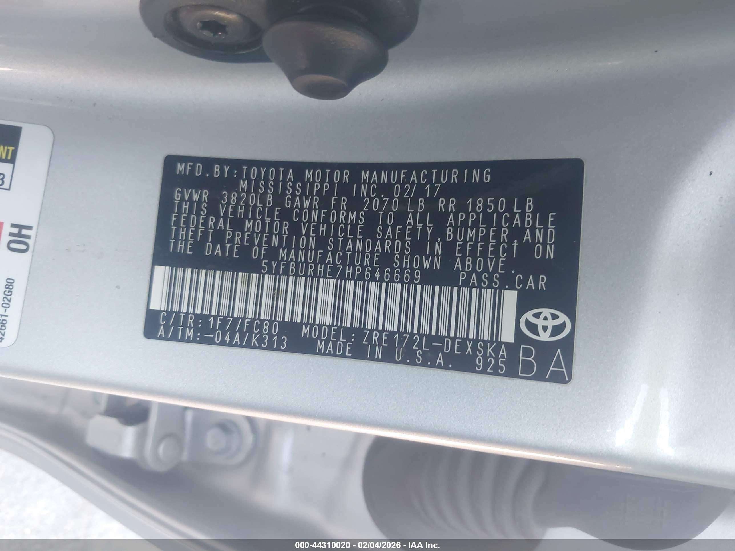 TOYOTA COROLLA image 9