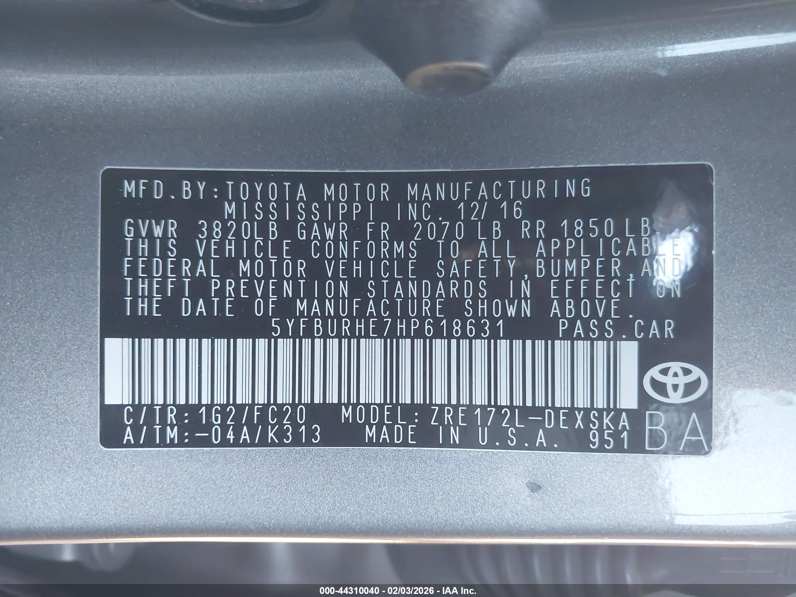 TOYOTA COROLLA image 9