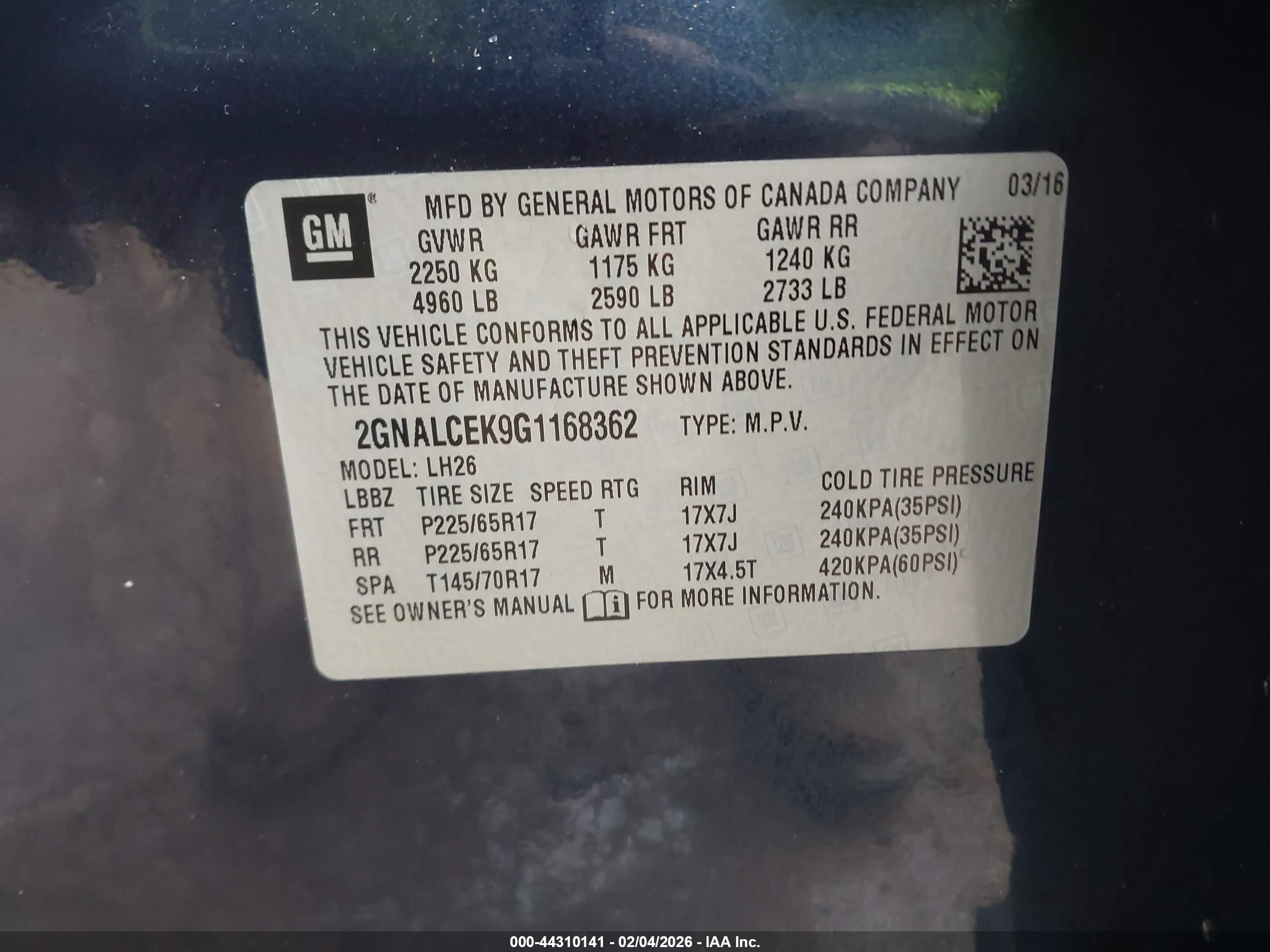 CHEVROLET EQUINOX image 9