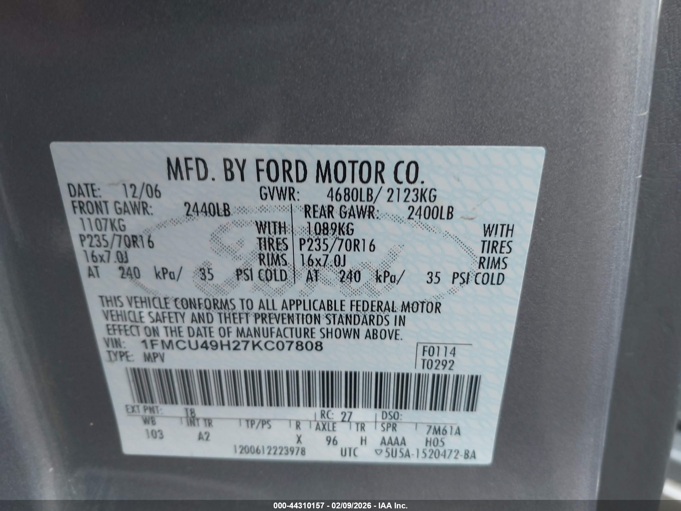 FORD ESCAPE image 9