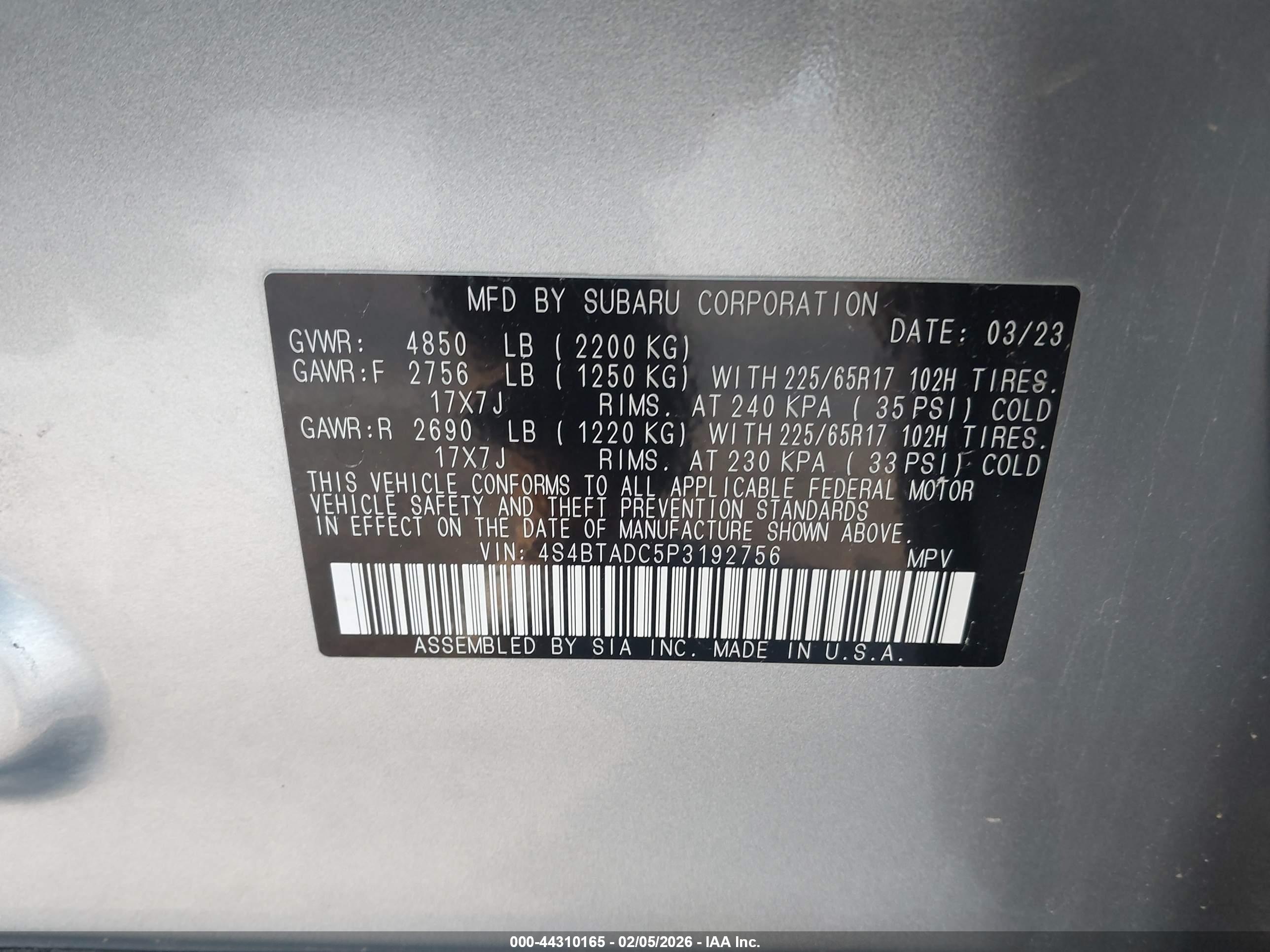 SUBARU OUTBACK image 9