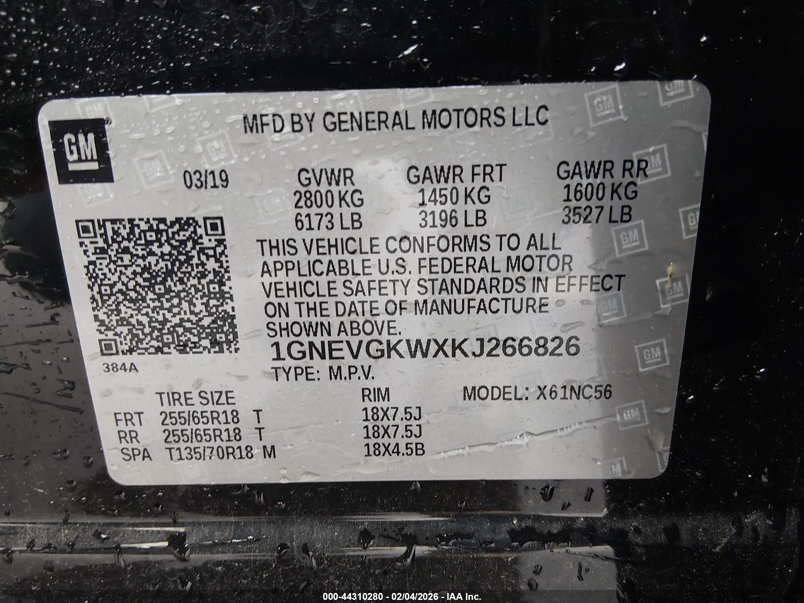 CHEVROLET TRAVERSE image 9