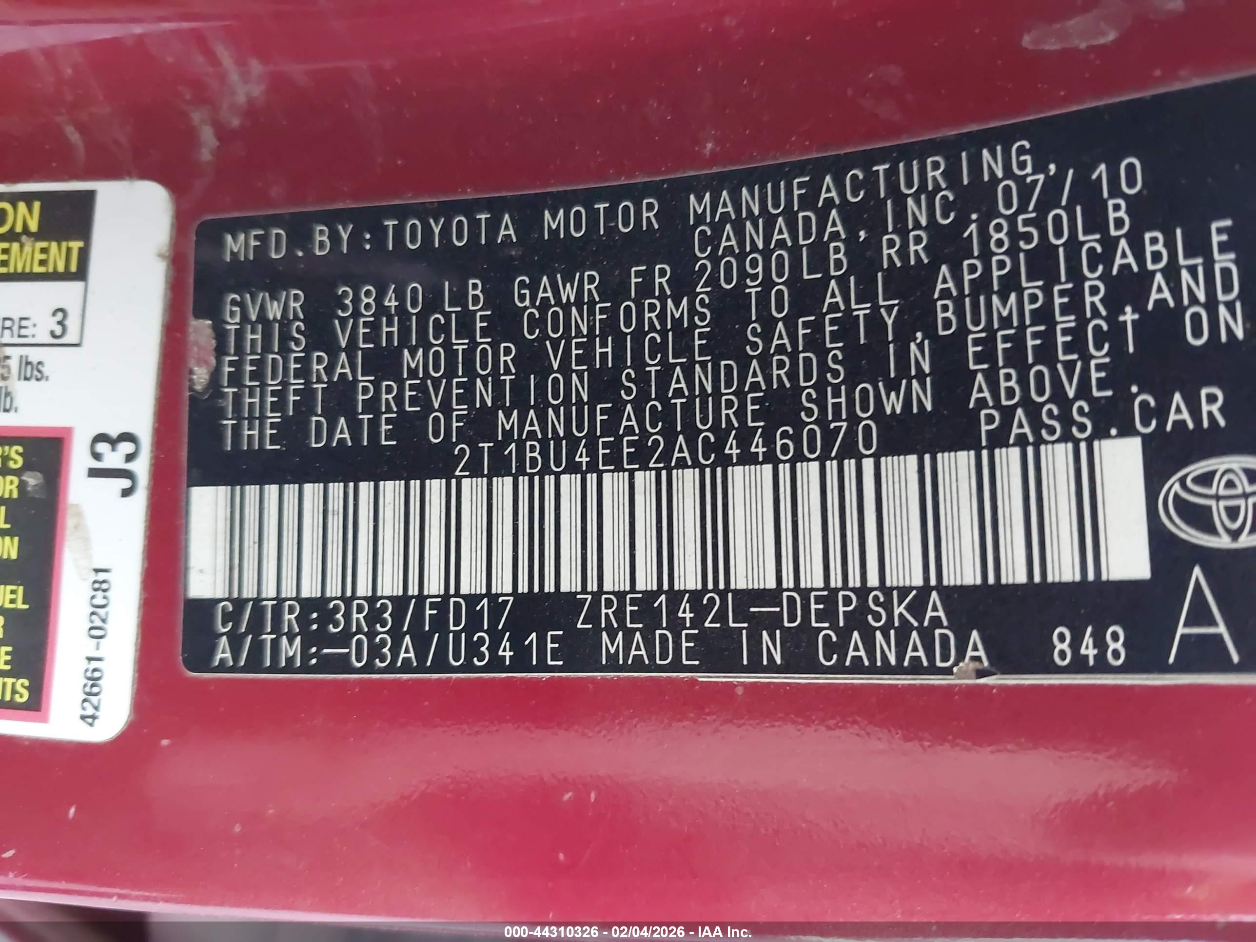 TOYOTA COROLLA image 9