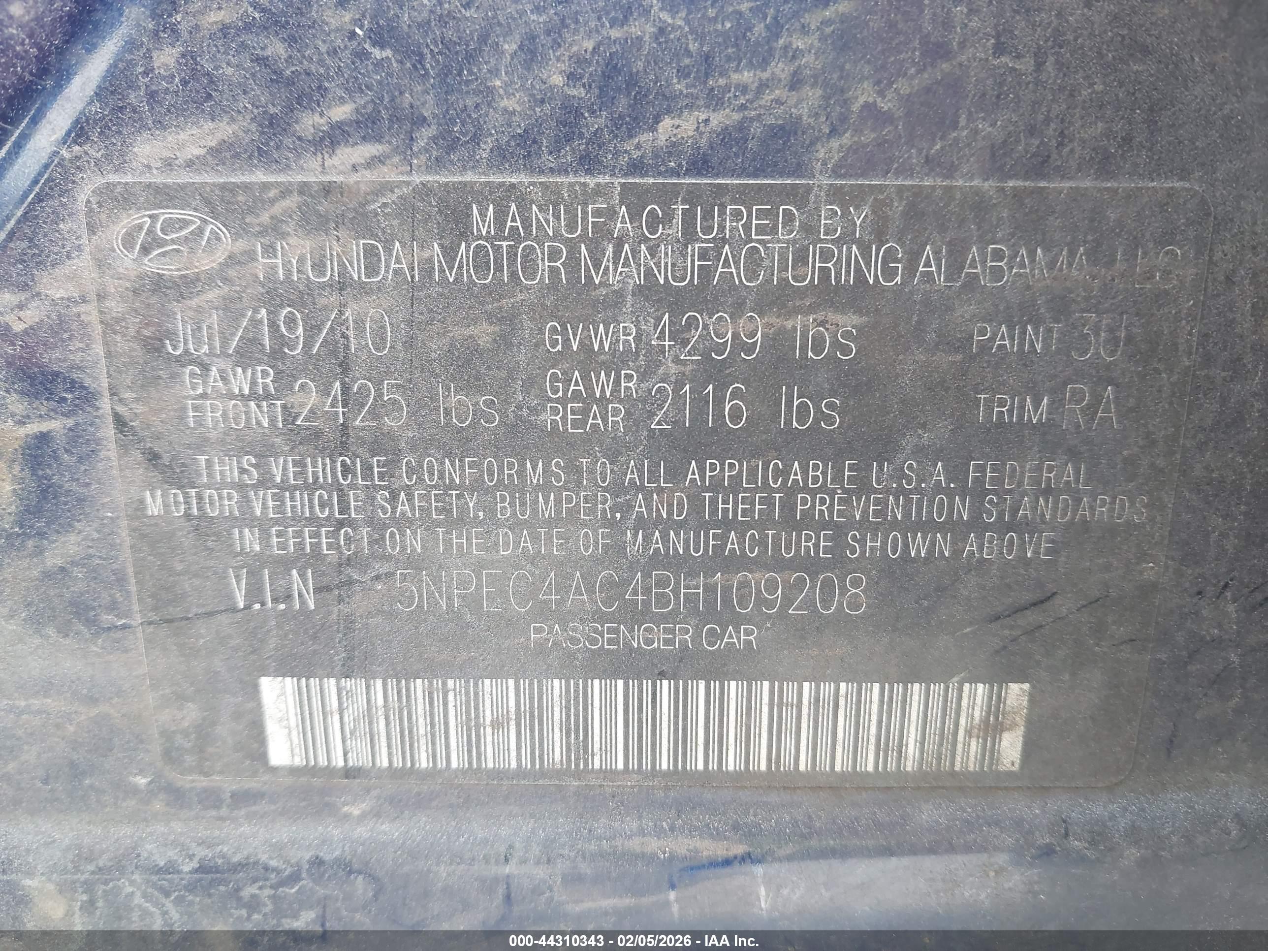 HYUNDAI SONATA image 9