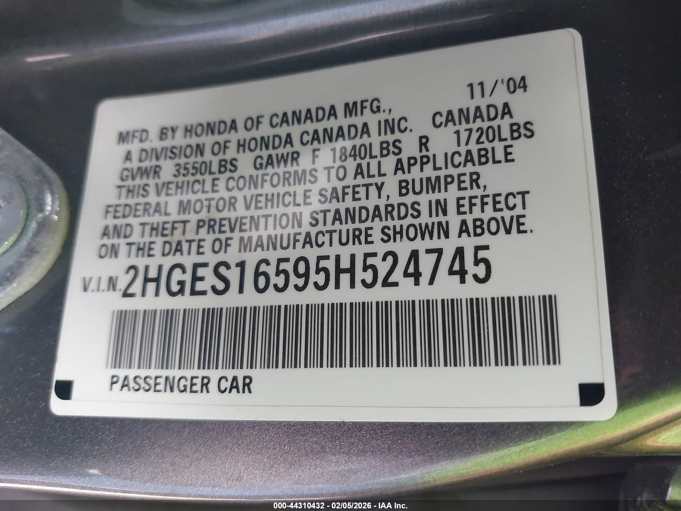 HONDA CIVIC image 9