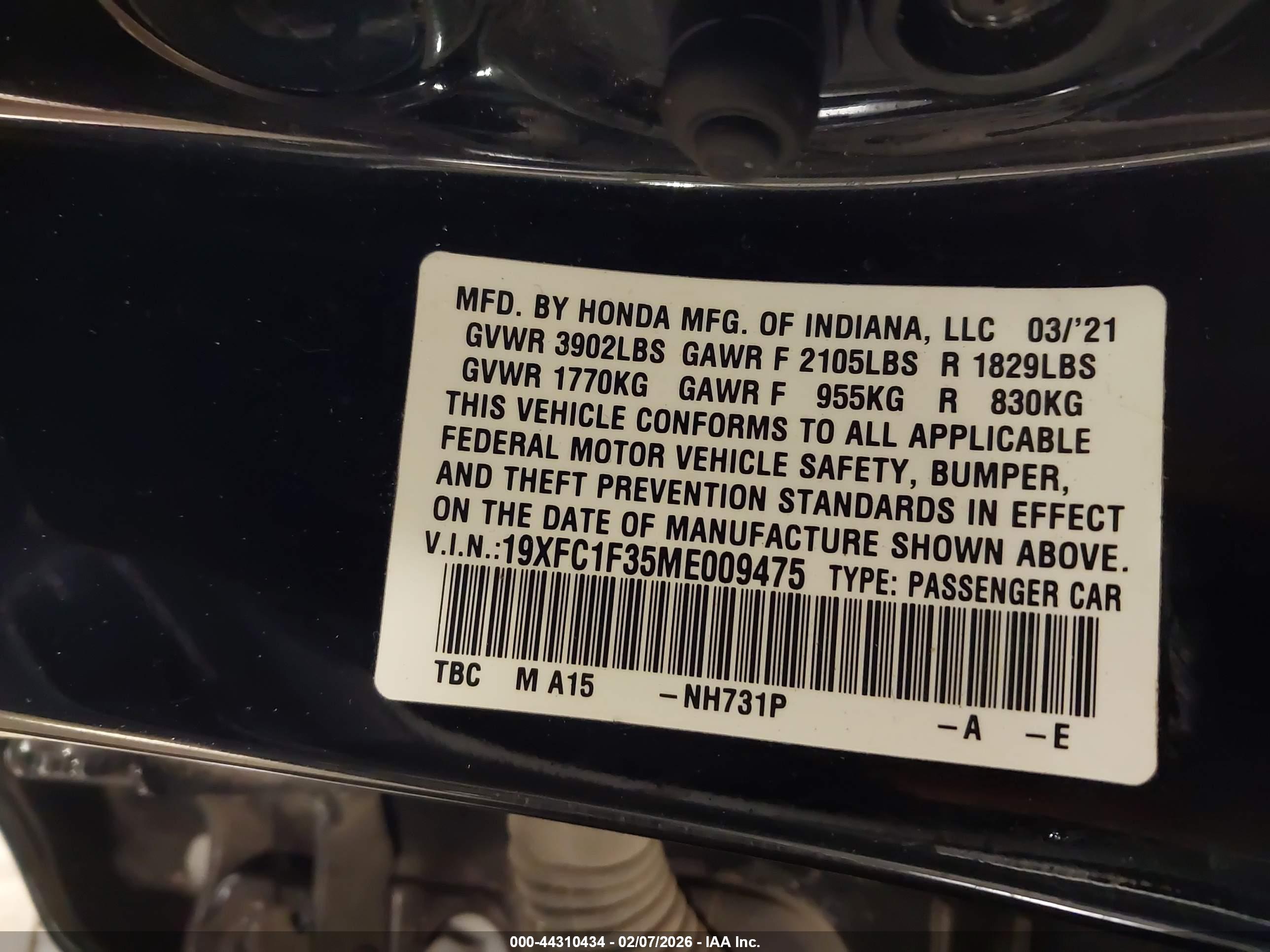 HONDA CIVIC image 9