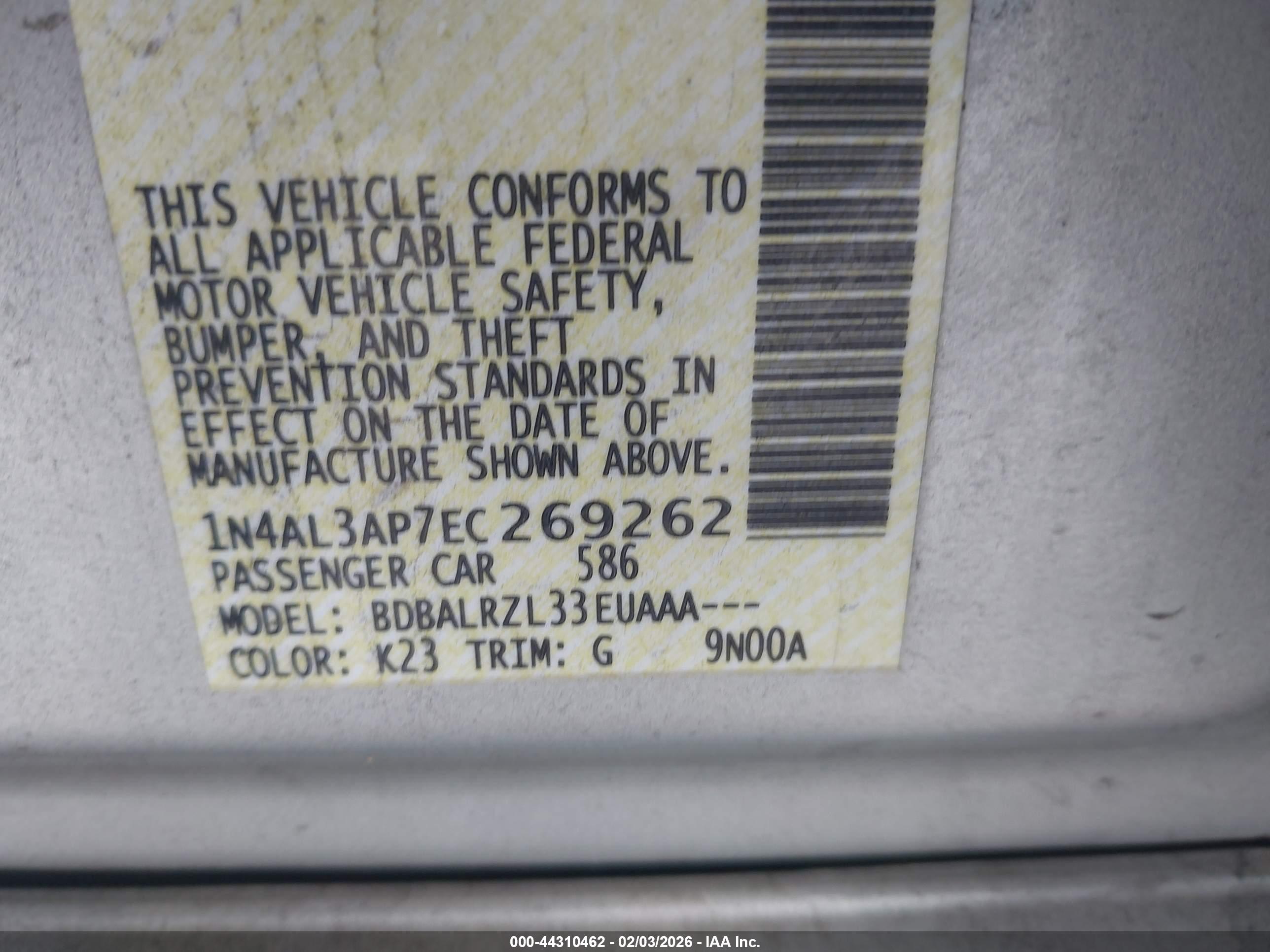 NISSAN ALTIMA image 9