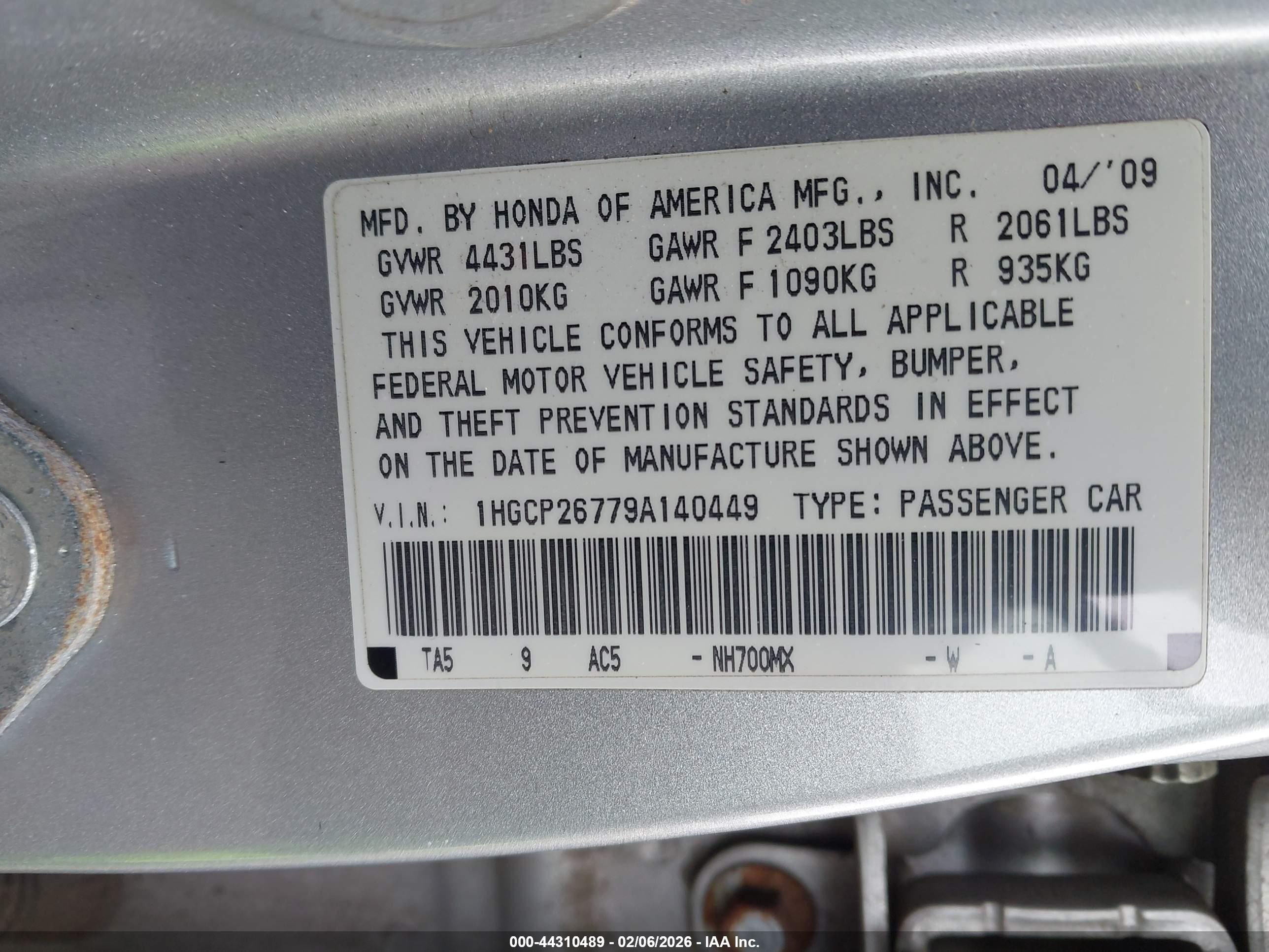 HONDA ACCORD image 9