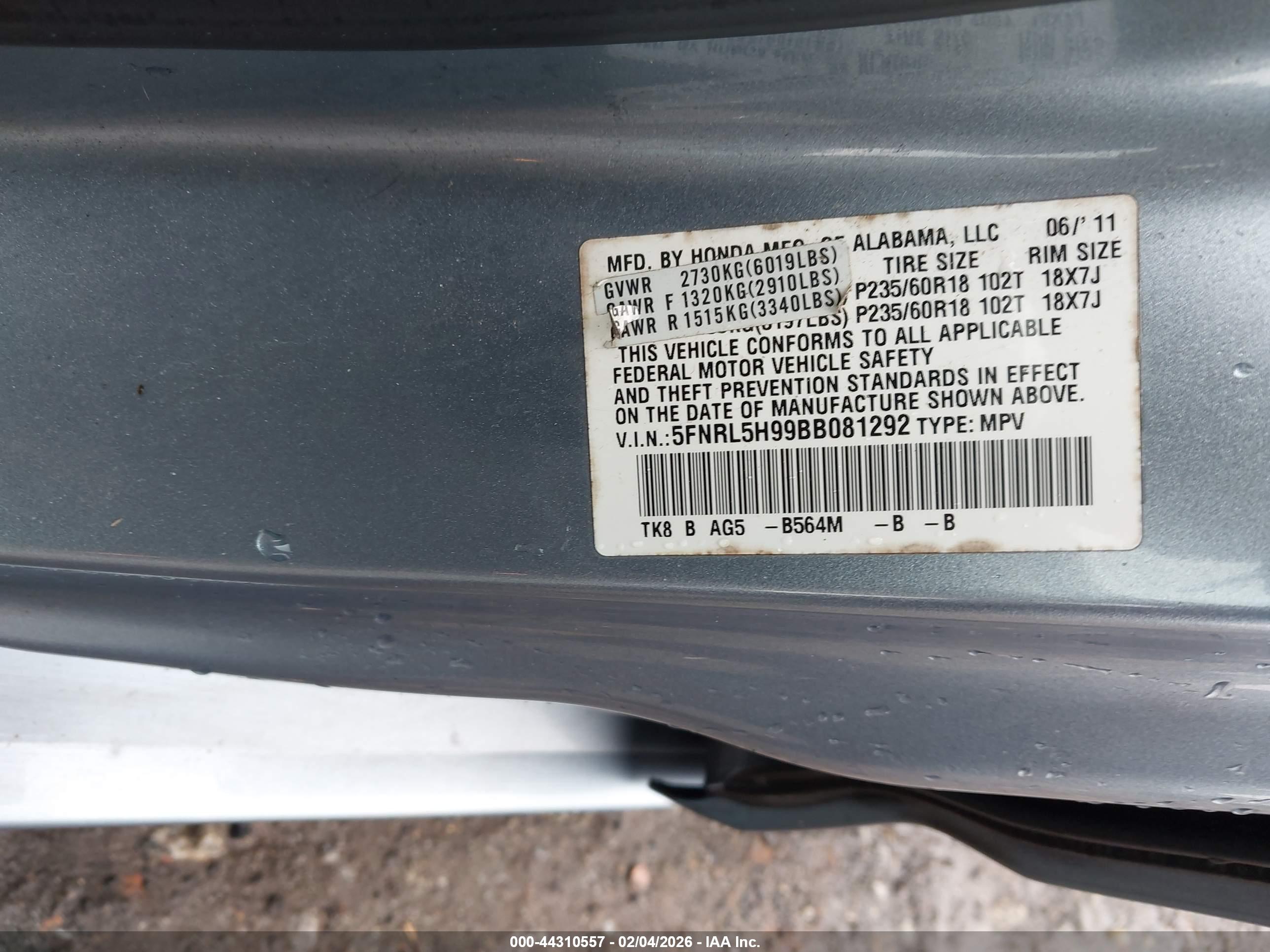 HONDA ODYSSEY image 9