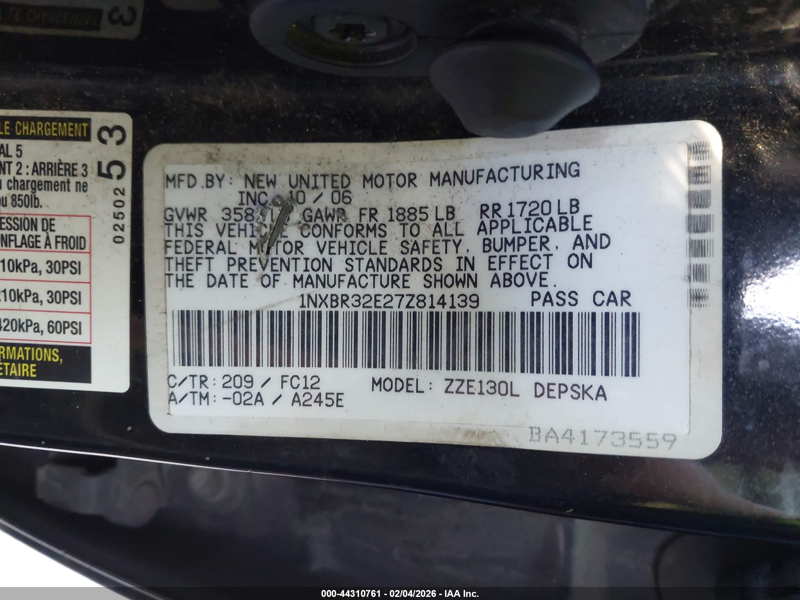 TOYOTA COROLLA image 9