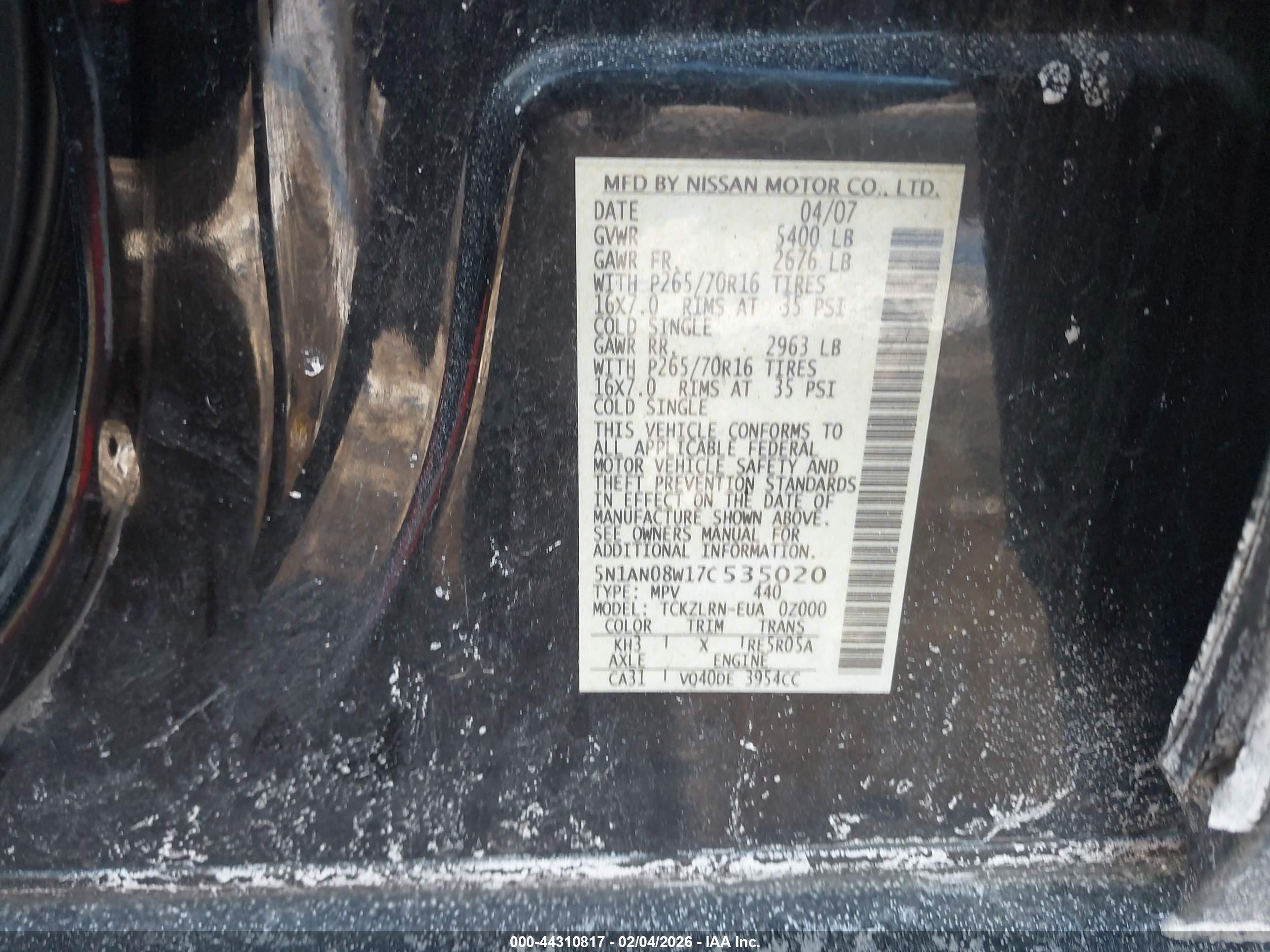 NISSAN XTERRA image 9