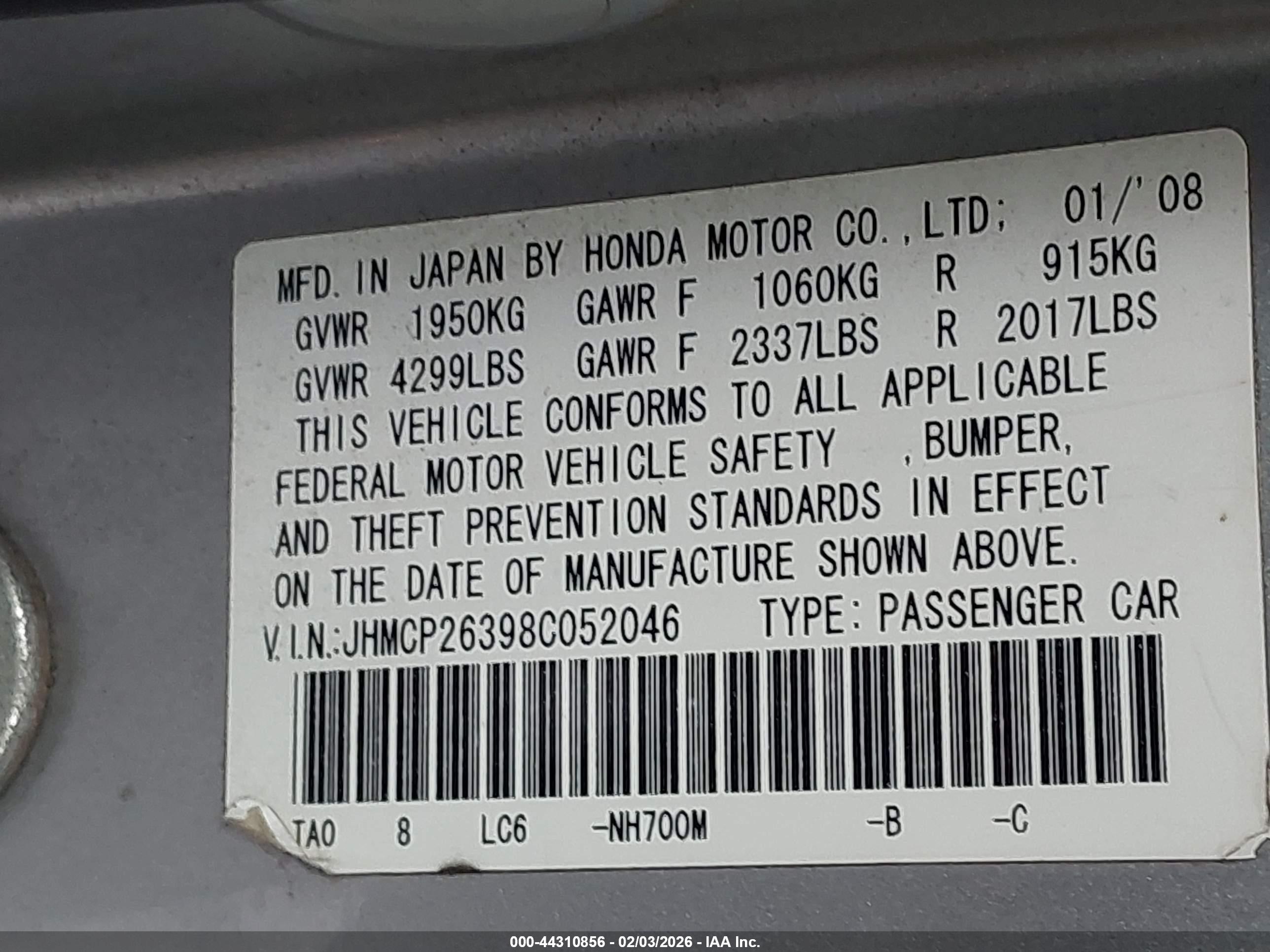 HONDA ACCORD image 9
