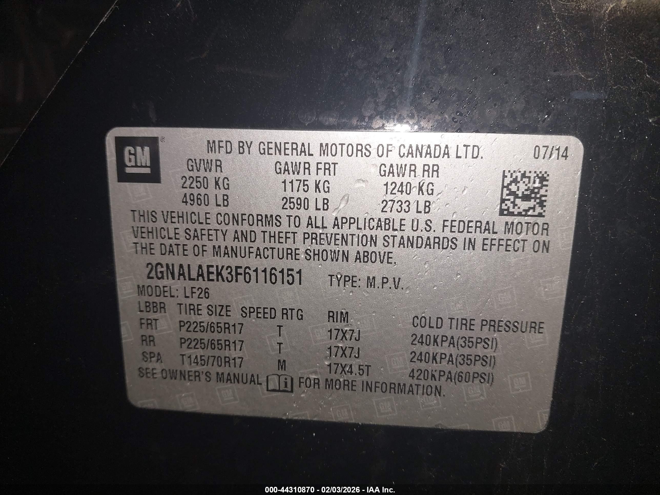 CHEVROLET EQUINOX image 9