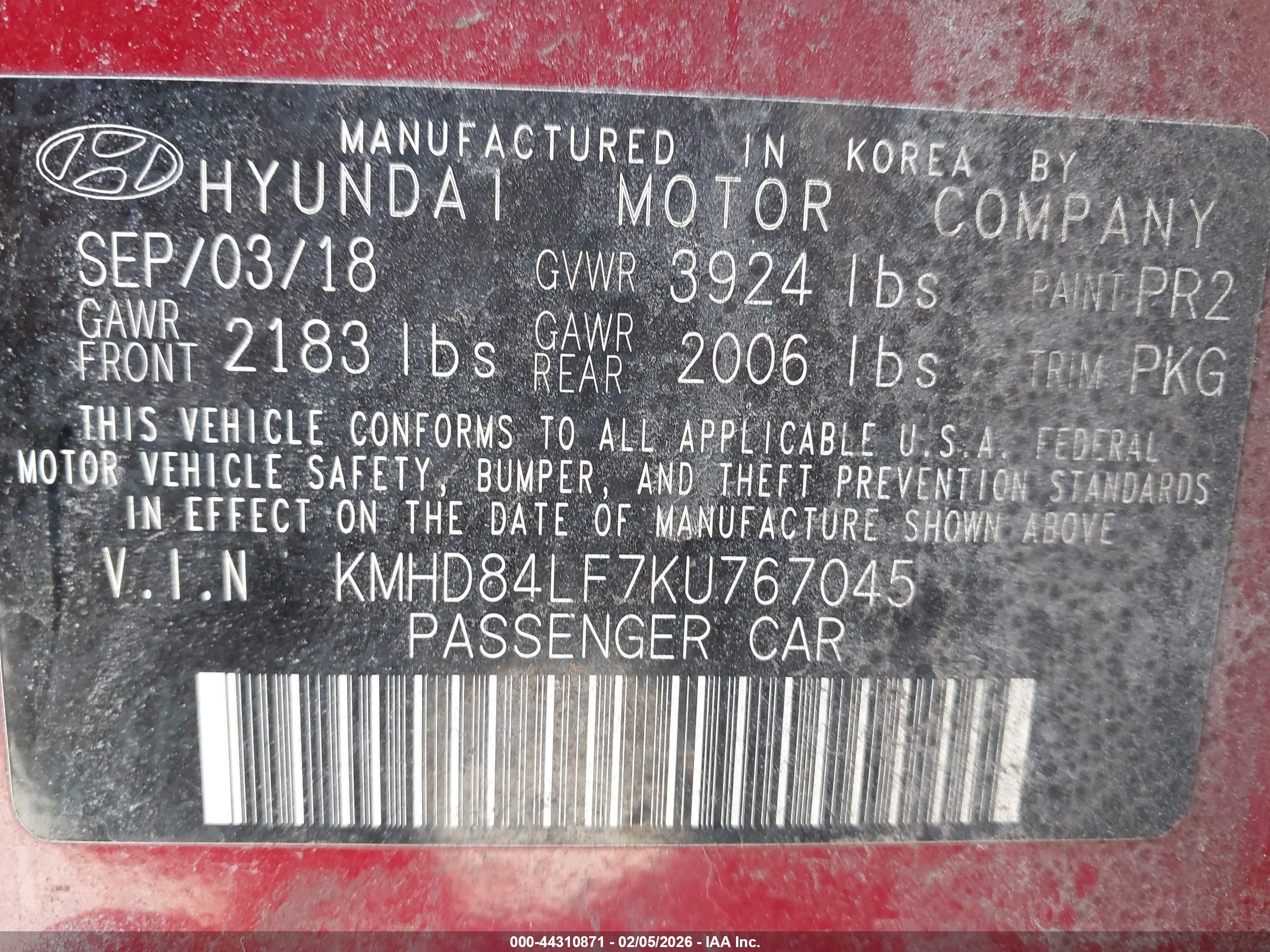 HYUNDAI ELANTRA image 9