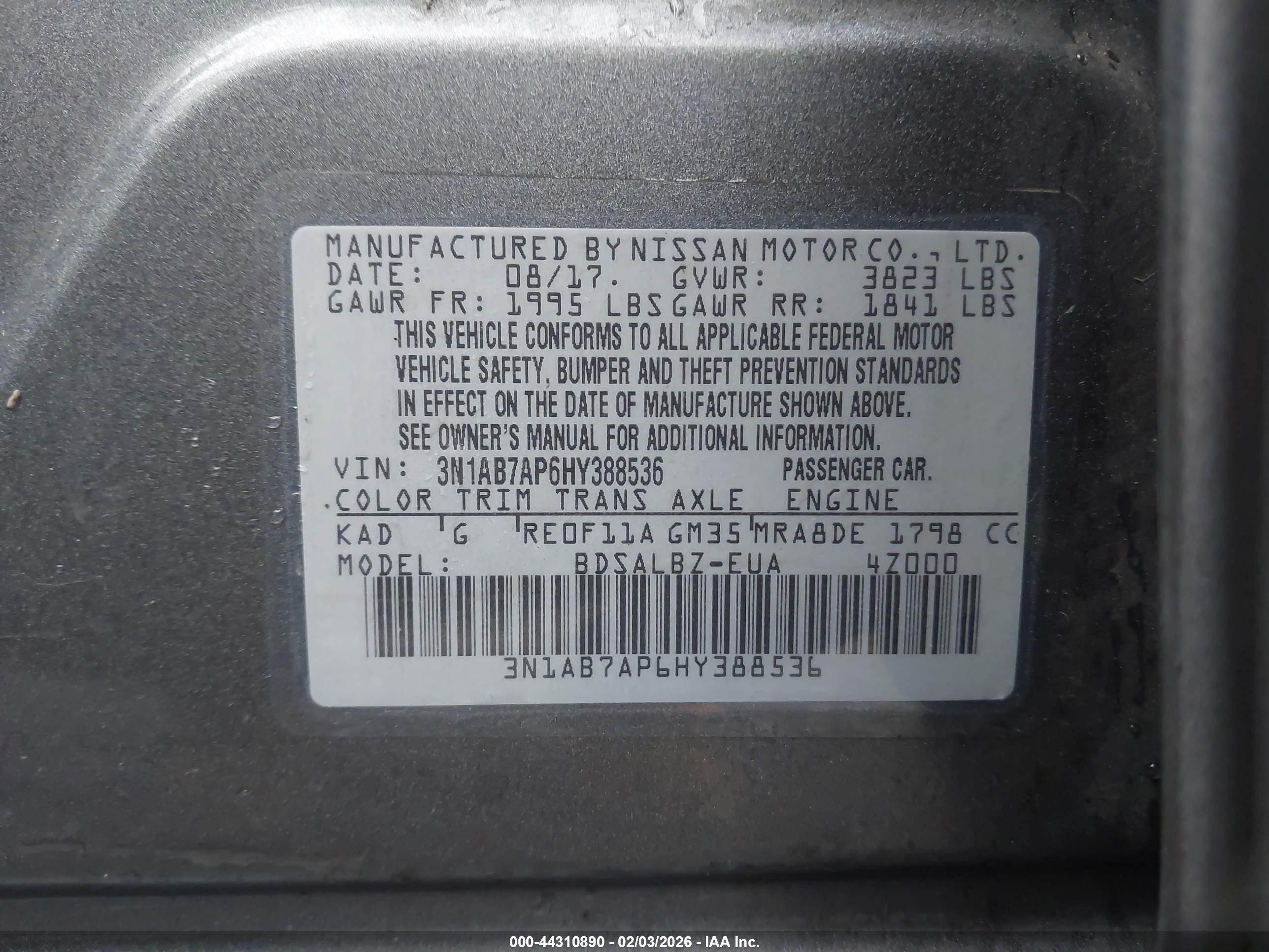 NISSAN SENTRA image 9