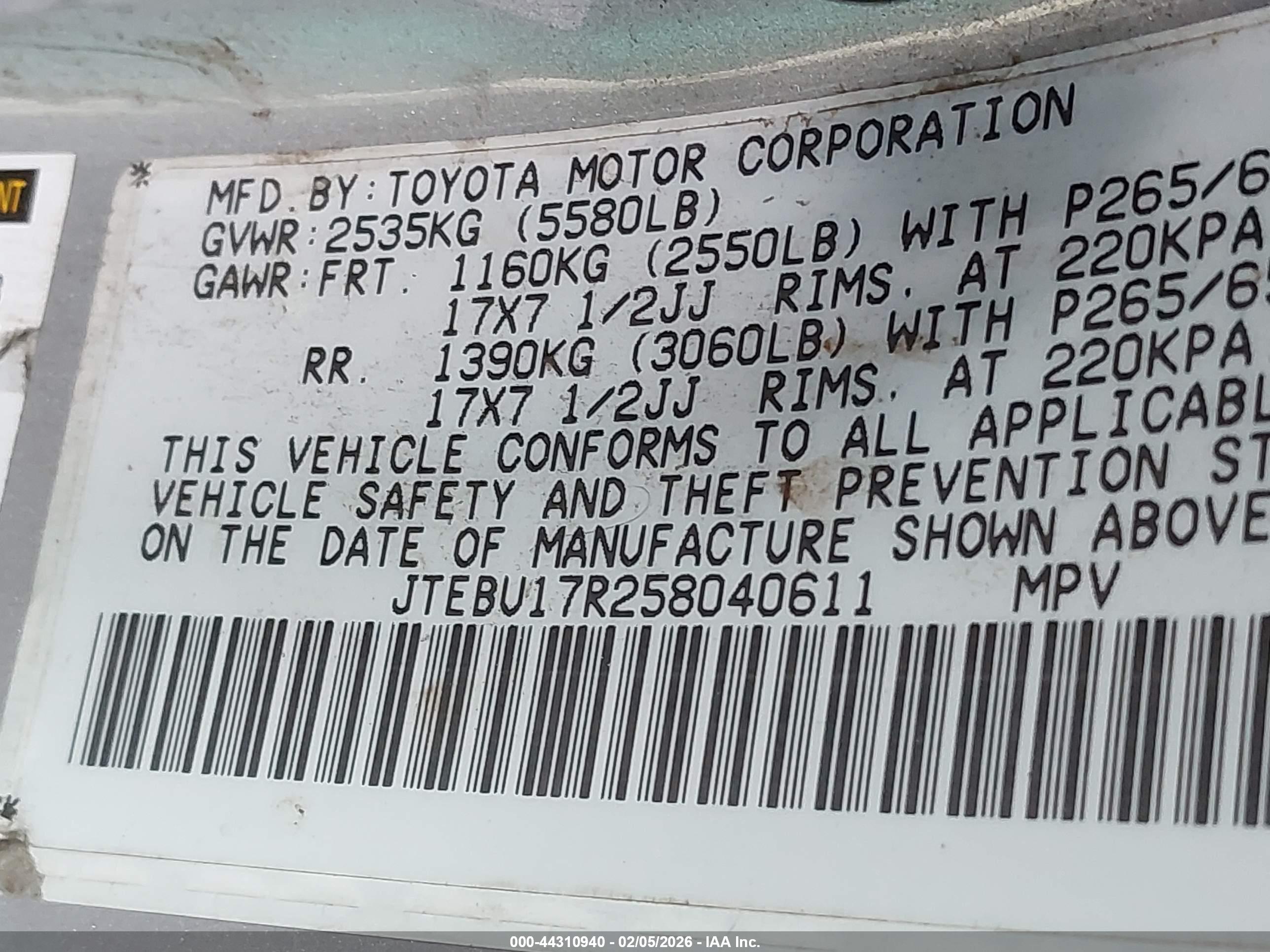 TOYOTA 4RUNNER image 9