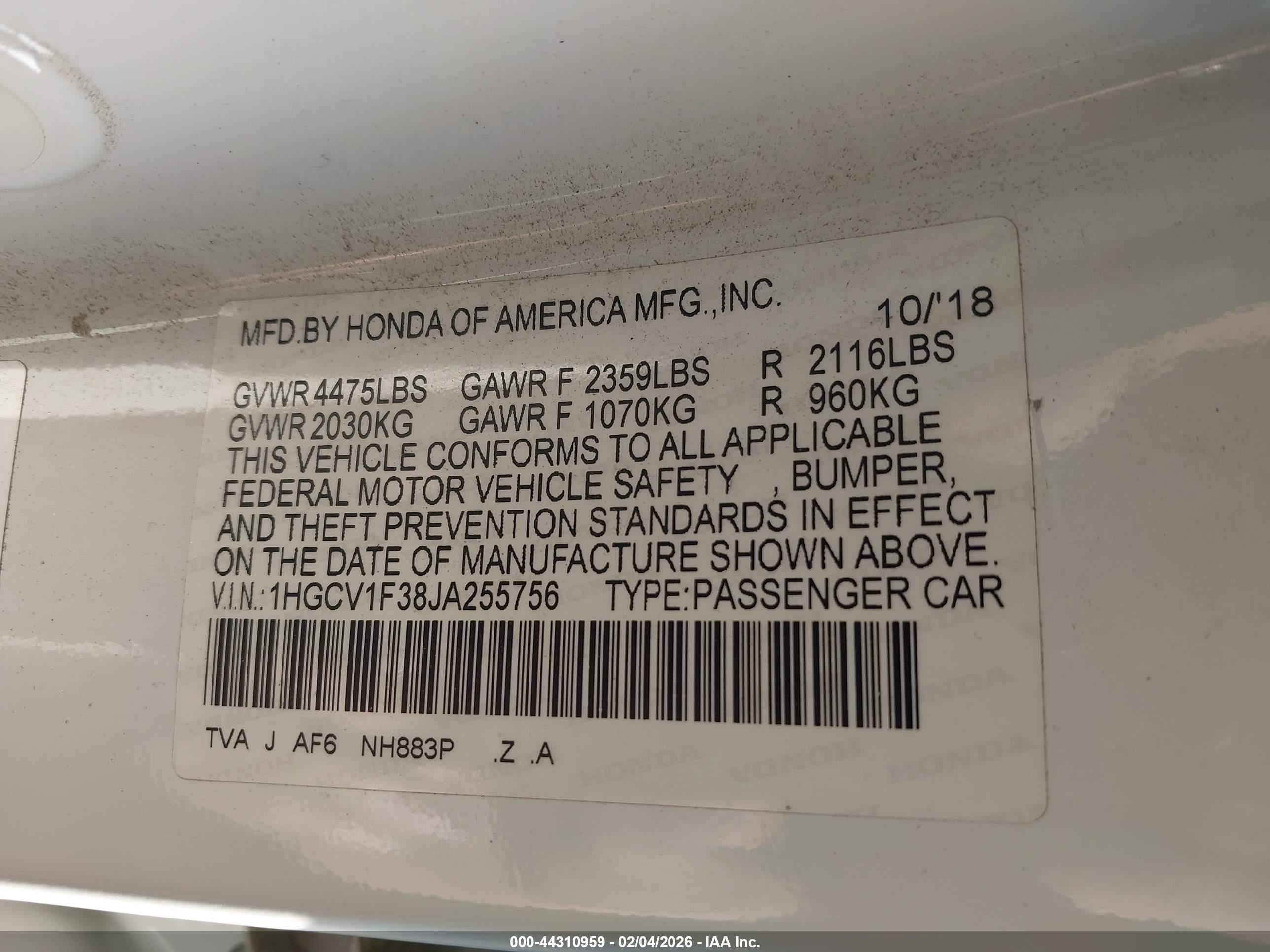 HONDA ACCORD image 9